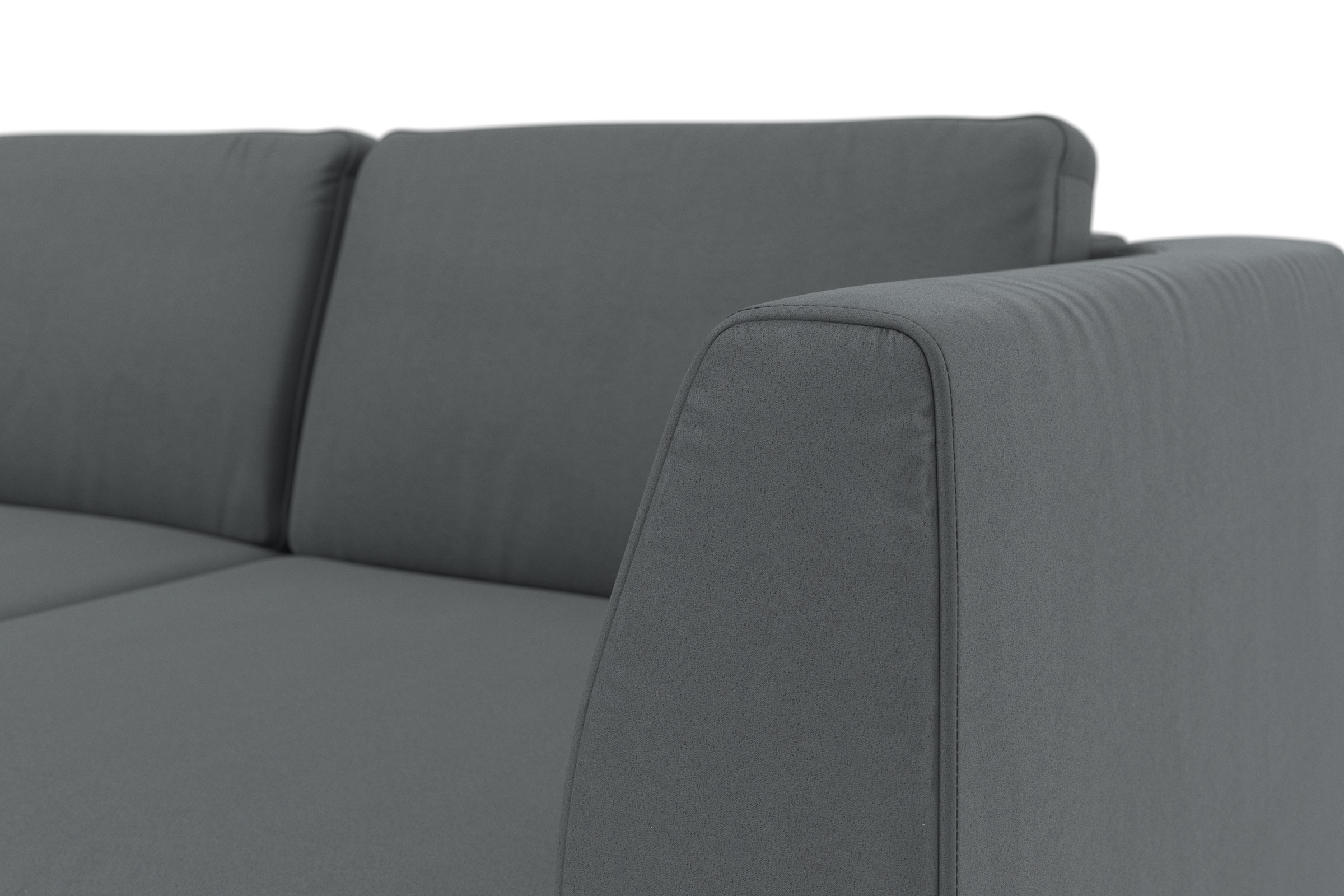 sit&more Ecksofa »Olsen L-Form«, inklusive Sitztiefenverstellung, wahlweise mit Bettfunktion, 15cm hoch