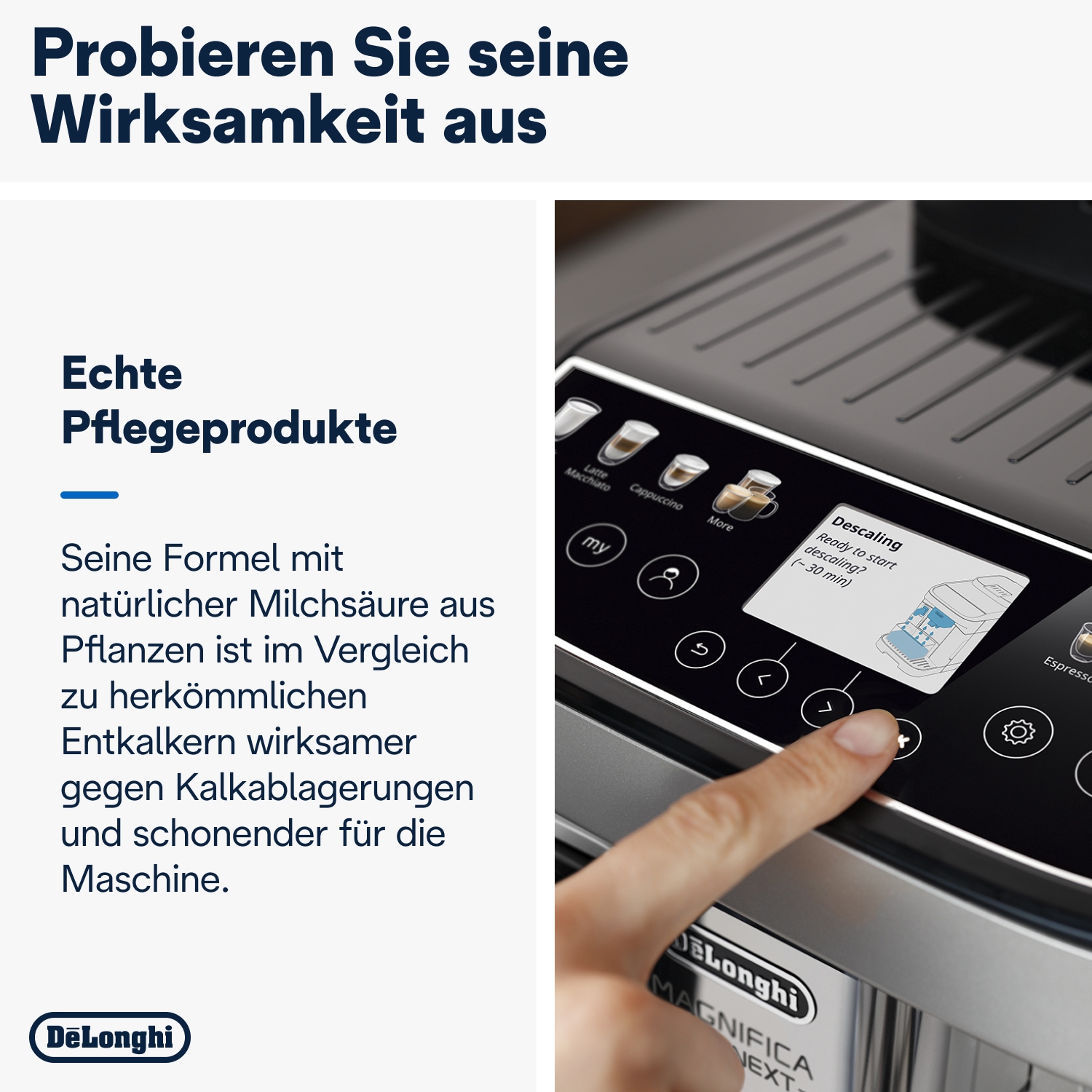 De'Longhi Entkalker »DLSC500 EcoDecalk«, Kalklöser für Kaffeevollautomat und Espressomaschine