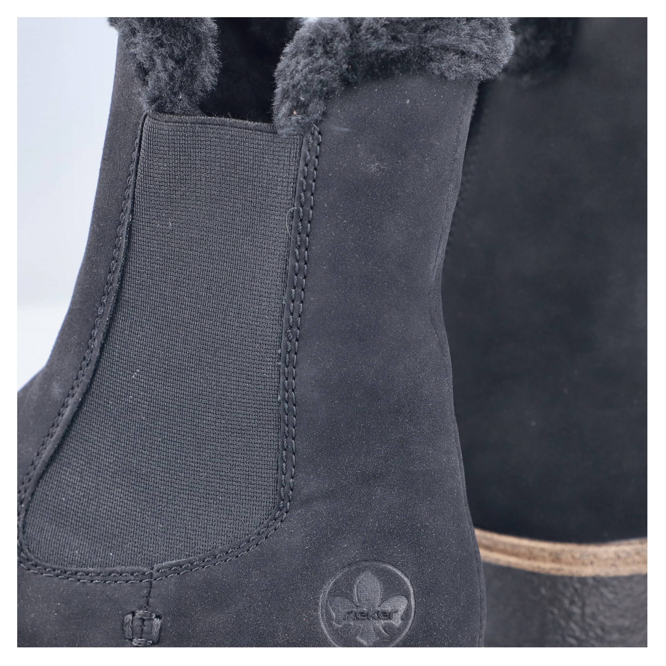 Rieker Winterboots  Chelseaboots, Winterstiefelette, Blockabsatz, mit Innenreißverschluss