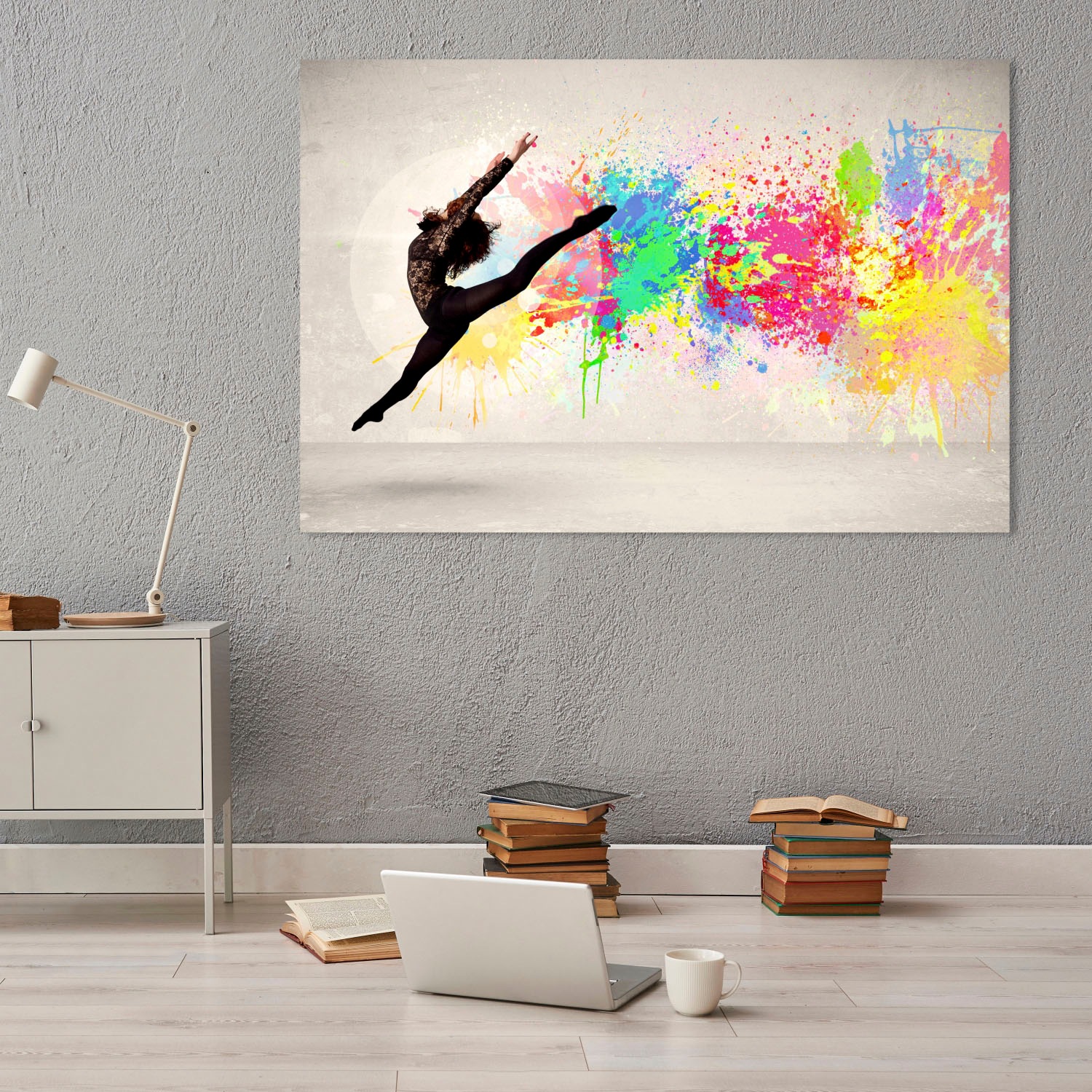 queence Acrylglasbild »tanzende Frau«, Abstrakt-Kunst-Frau-Graffiti-Tanz, F günstig online kaufen