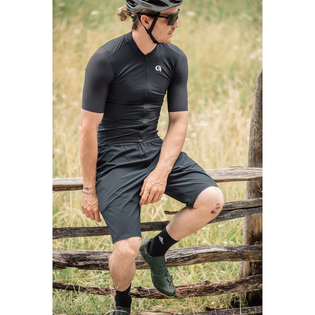 Gonso Fahrradhose »SIMPLITO«, Herren Bike-Shorts, leichte Radhose mit elastischem Bund und RV-Tasche