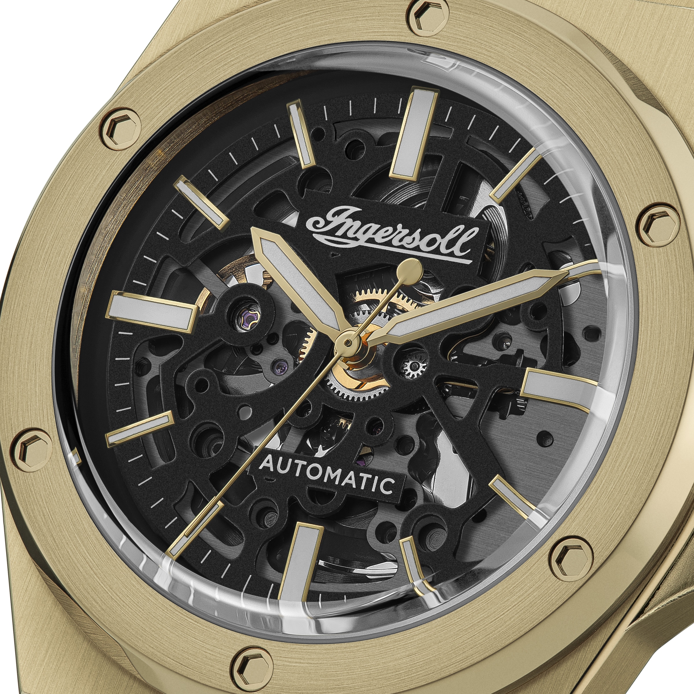 Ingersoll Automatikuhr »The Baller« Armbanduhr, Herrenuhr, Mechanische Uhr, Edelstahlarmband, analog