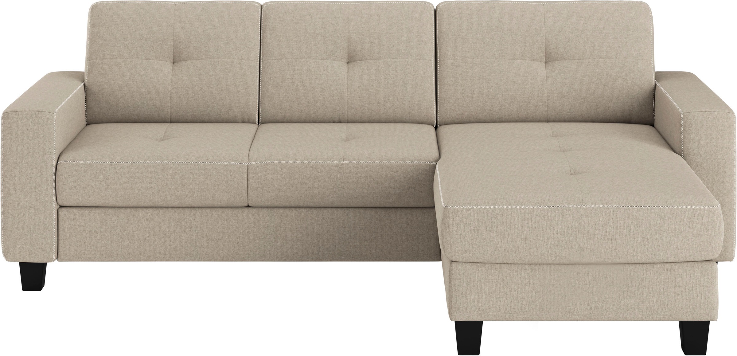 Places of Style Ecksofa "Varese", wahlweise mit Bettfunktion und Bettkasten günstig online kaufen