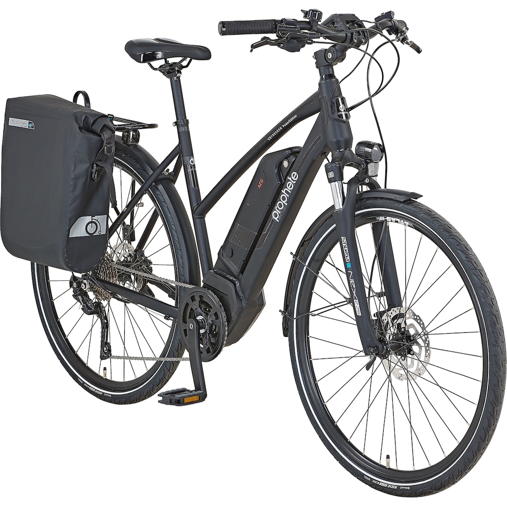 Prophete E-Bike »Prophete PowerEdition Damen«, 10 Gang, Shimano, Shimano RD-T6000, Mittelmotor 250 W