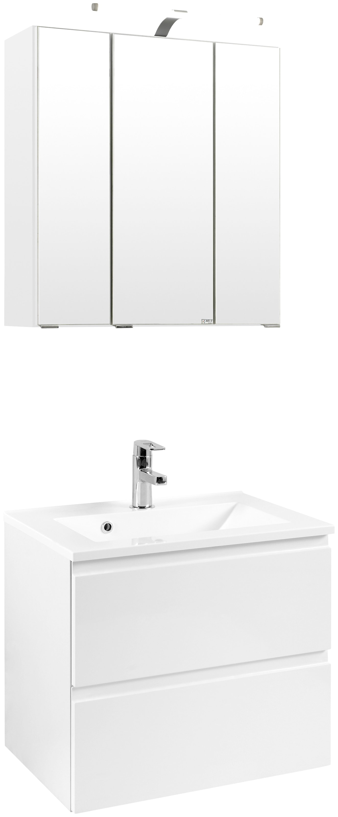 welltime Badmöbel-Set »Cardiff«, (2 St.), Breite 60 cm, griffloses Design günstig online kaufen