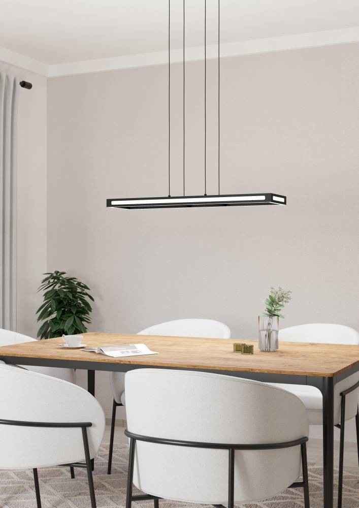 EGLO connect LED-Hängeleuchte Savilanas-Z, 77 cm, schwarz günstig online kaufen