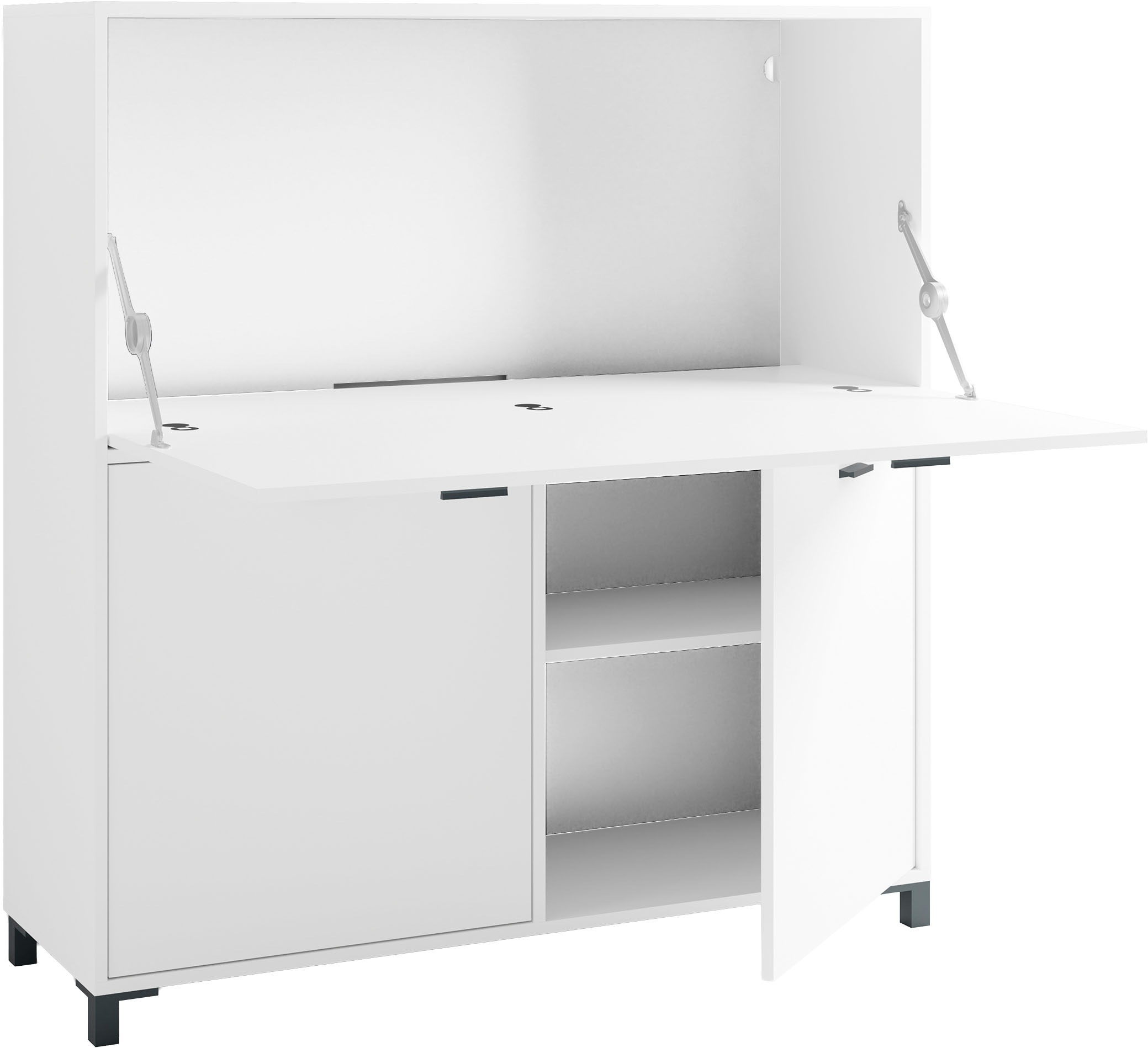 byLIVING Sekretär »Montana«, platzsparende Arbeitslösung mit viel Stauraum, Breite 120 cm