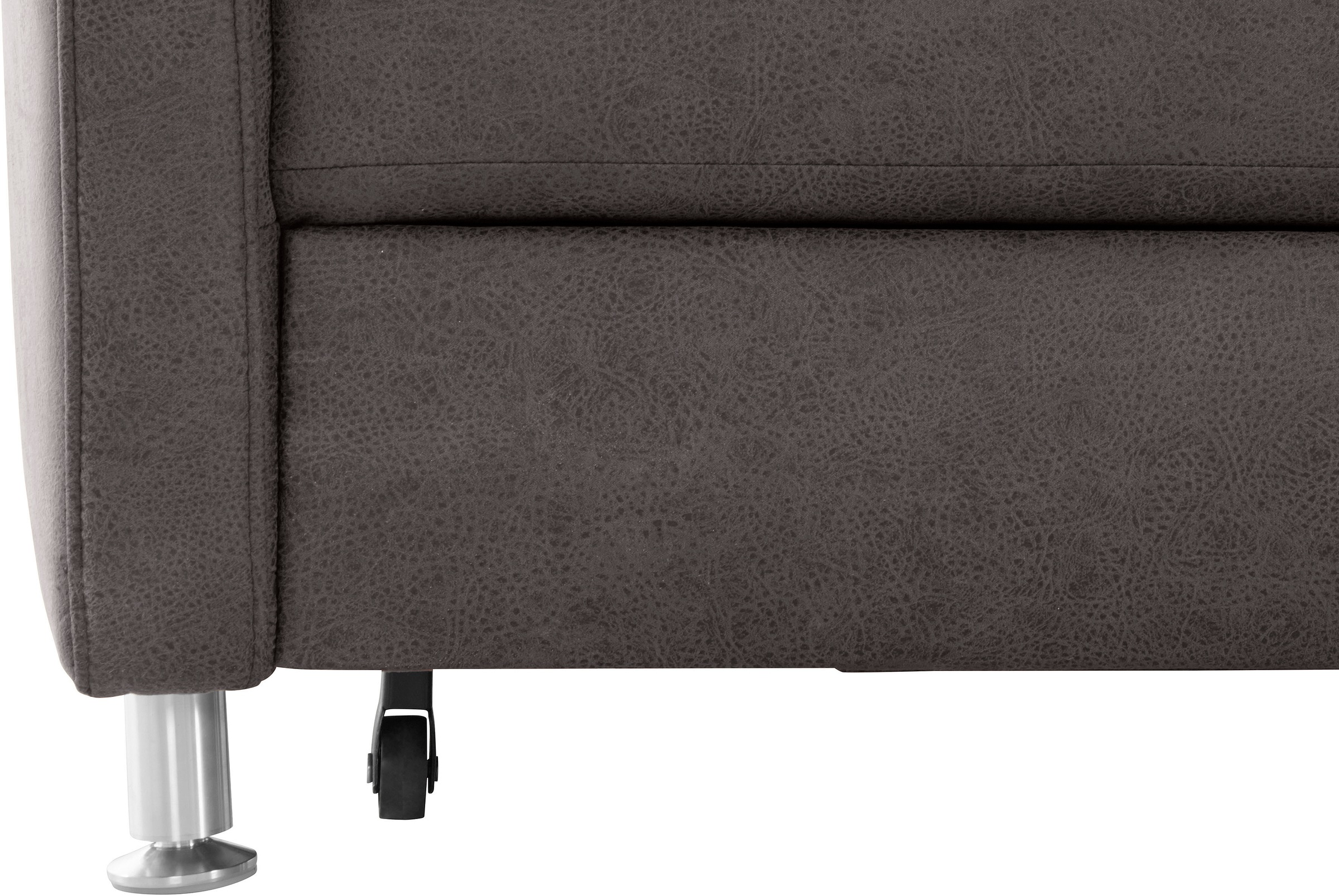 sit&more Ecksofa »Darwin L-Form«, inklusive Federkern, wahlweise mit Kopfteilverstellung, Bettfunktion