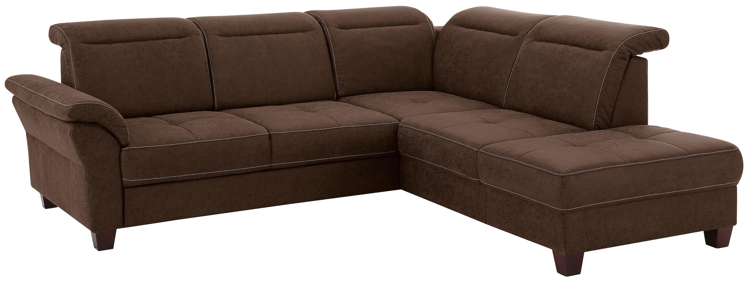 Home affaire Ecksofa »Solvei L-Form« wahlweise auch mit Kopfteilverstellung günstig online kaufen