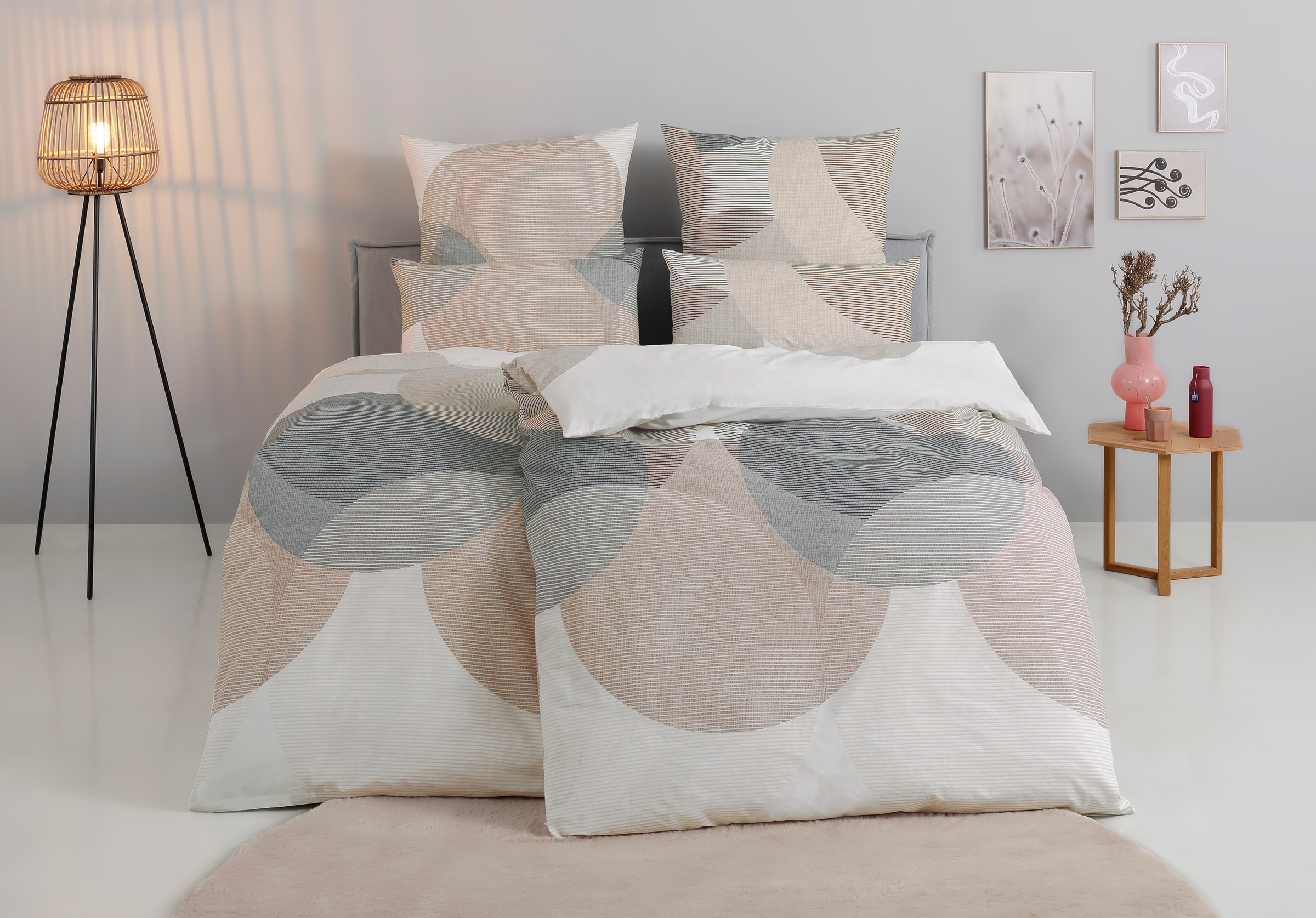 BIERBAUM Bettwäsche "Carla in Gr. 135x200 oder 155x220 cm" 2 Stk. tlg. Bett günstig online kaufen