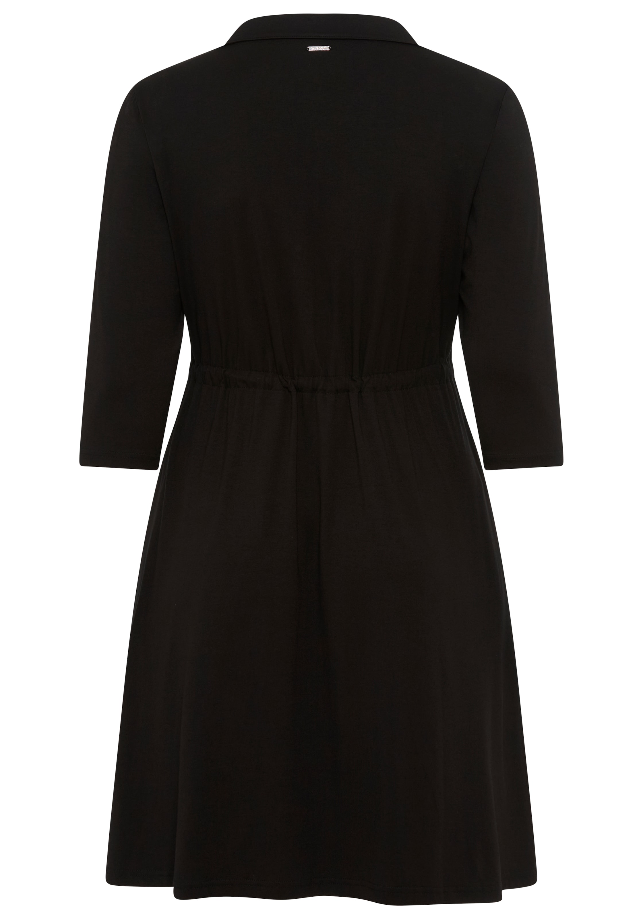 Laura Scott CURVE Jerseykleid mit Polo-Kragen und taillierendem Tunnelzug - GROSSE GRÖSSE