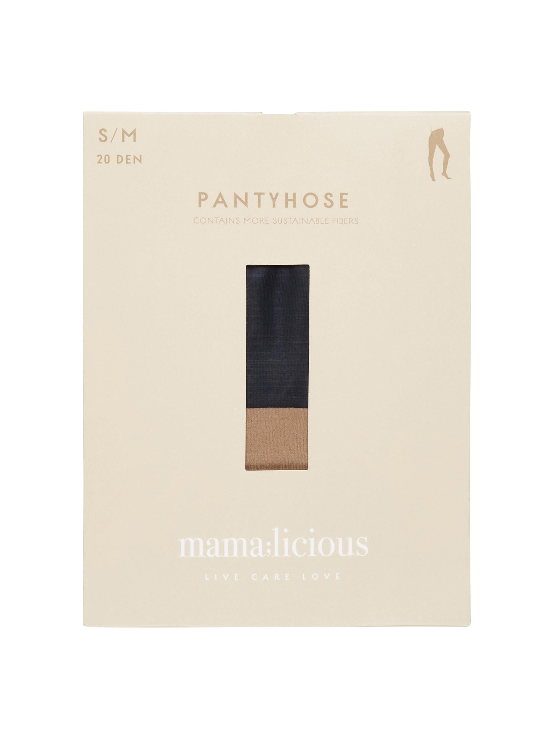 Mamalicious Umstandsstrumpfhose »MLMALOU PANTYHOSE 20 DEN 2-P A. NOOS«, (Packung, 2 St.), mit Shaping Effekt