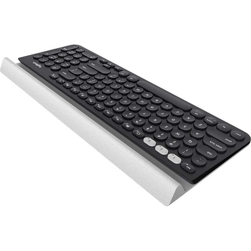 Logitech PC-Tastatur »Bluetooth Multi-Device Keyboard K780 Black«, (Ziffernblock)