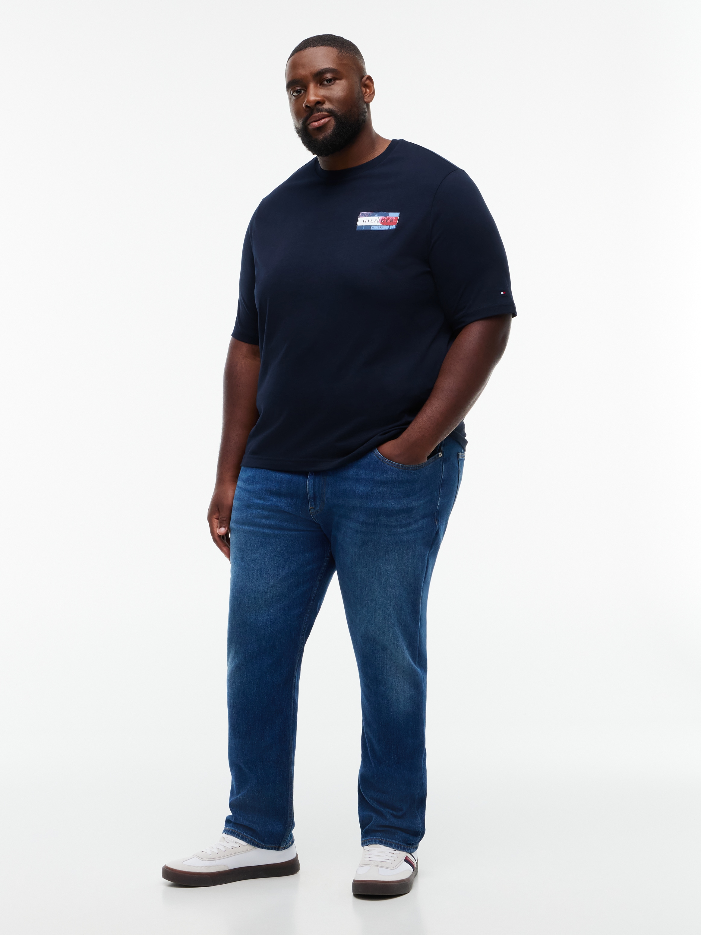 Tommy Hilfiger Big & Tall T-Shirt »BT-BACK FLAG GRPHIC« mit Rückenprint, normale Passform