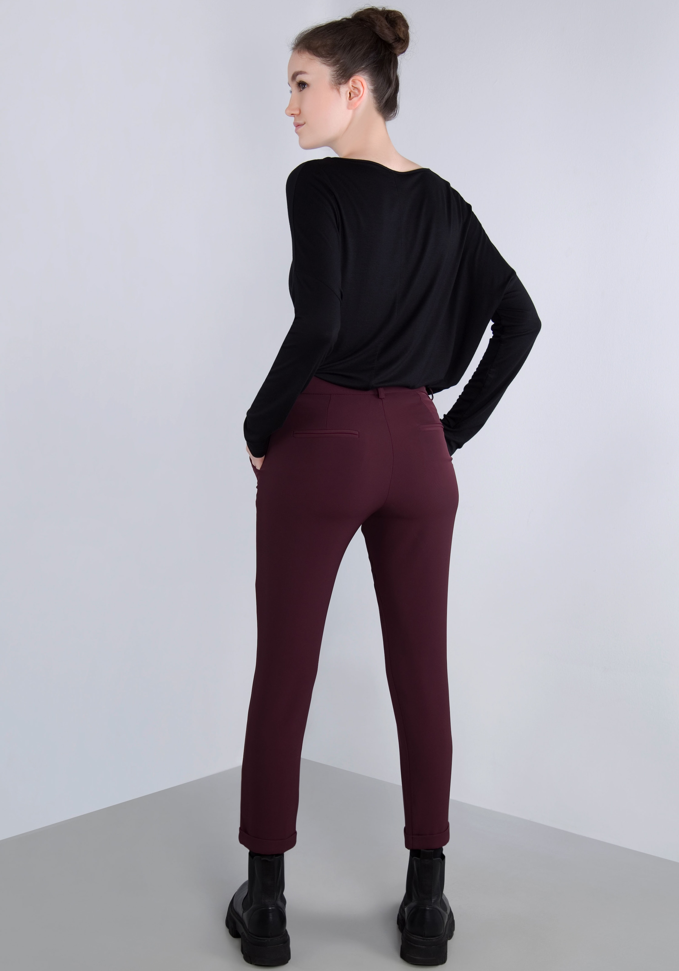 IMPERIAL Webhose  mit Stretch und Umschlagsaum