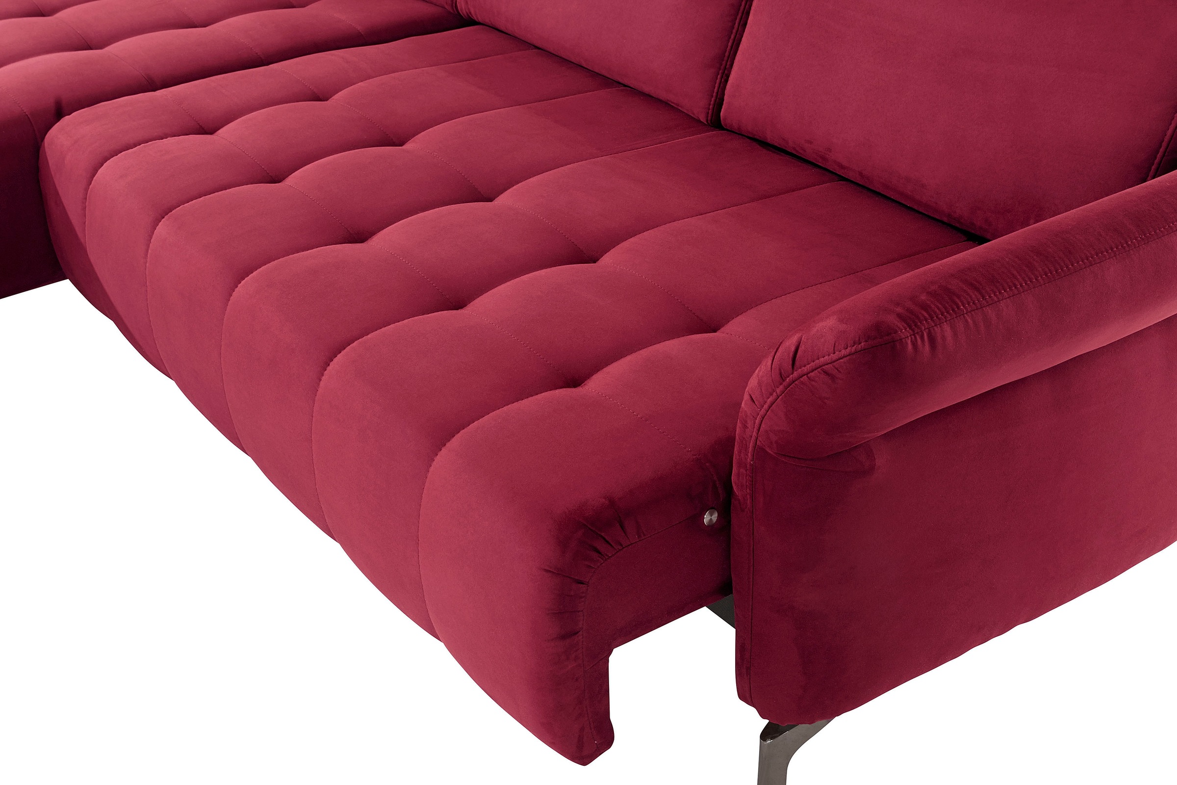 INOSIGN Ecksofa »Fresh L-Form«, Federkern, wahlweise Kopfteilverstellung und motorischer Vorziehsitz