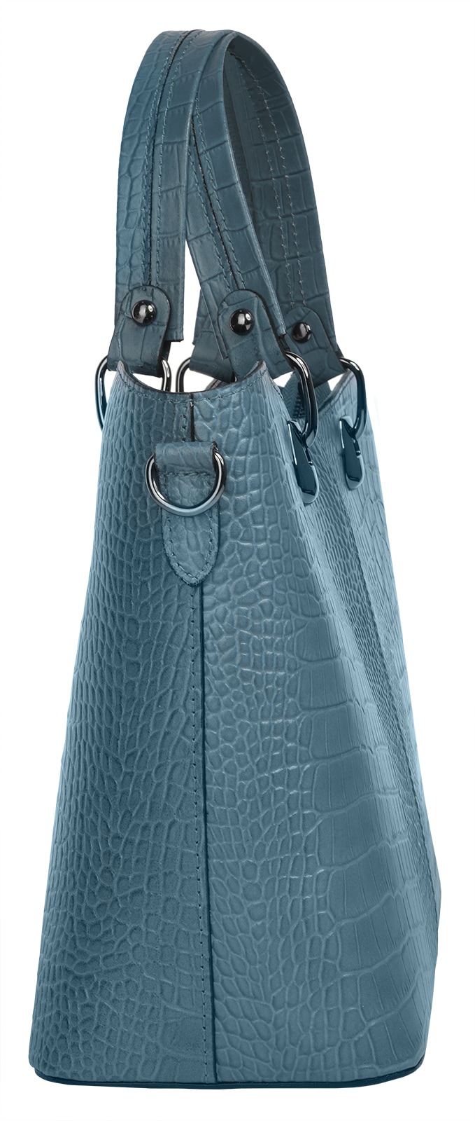 Cluty Henkeltasche, echt Leder, Made in Italy