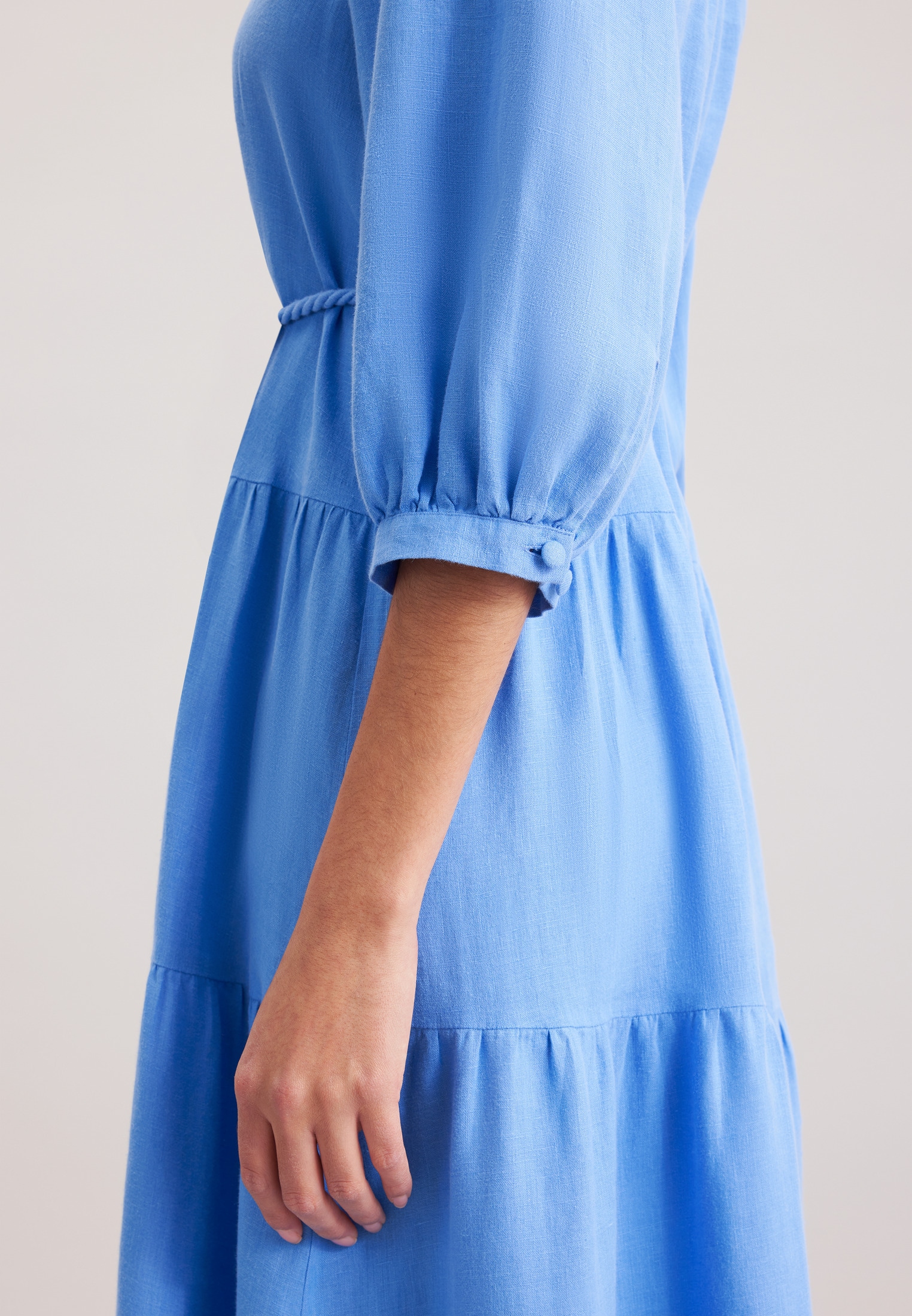seidensticker Sommerkleid »Schwarze Rose«, 7/8-Arm V-Neck Uni