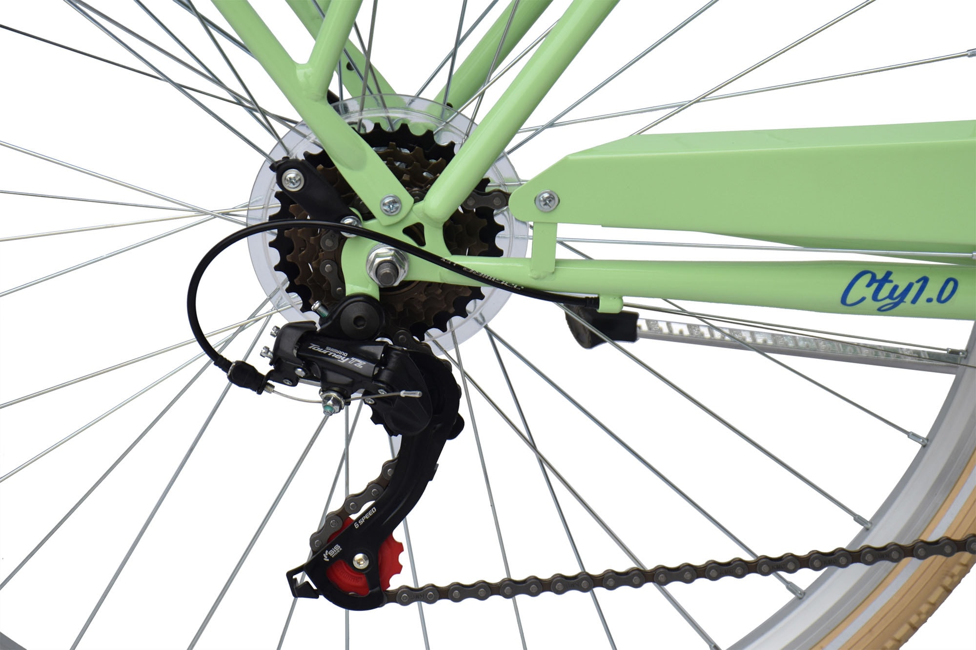 Cityrad »CITY1.0«, 6 Gang, Shimano, Tourney Schaltwerk, Kettenschaltung