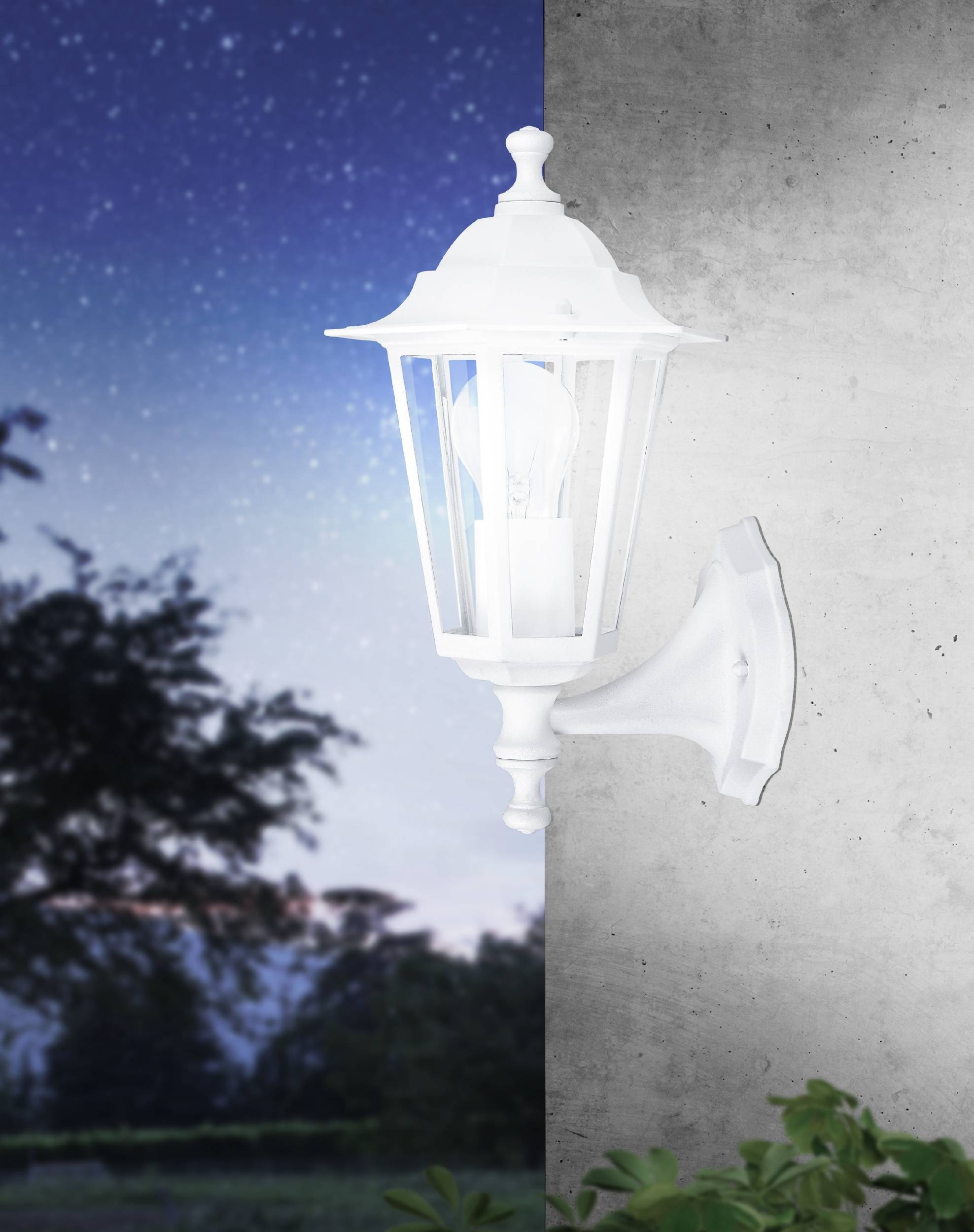 EGLO LED Wandleuchte »LATERNA 5 L16,5 x H32 x AL23 cm, Wandlampe für den Au günstig online kaufen