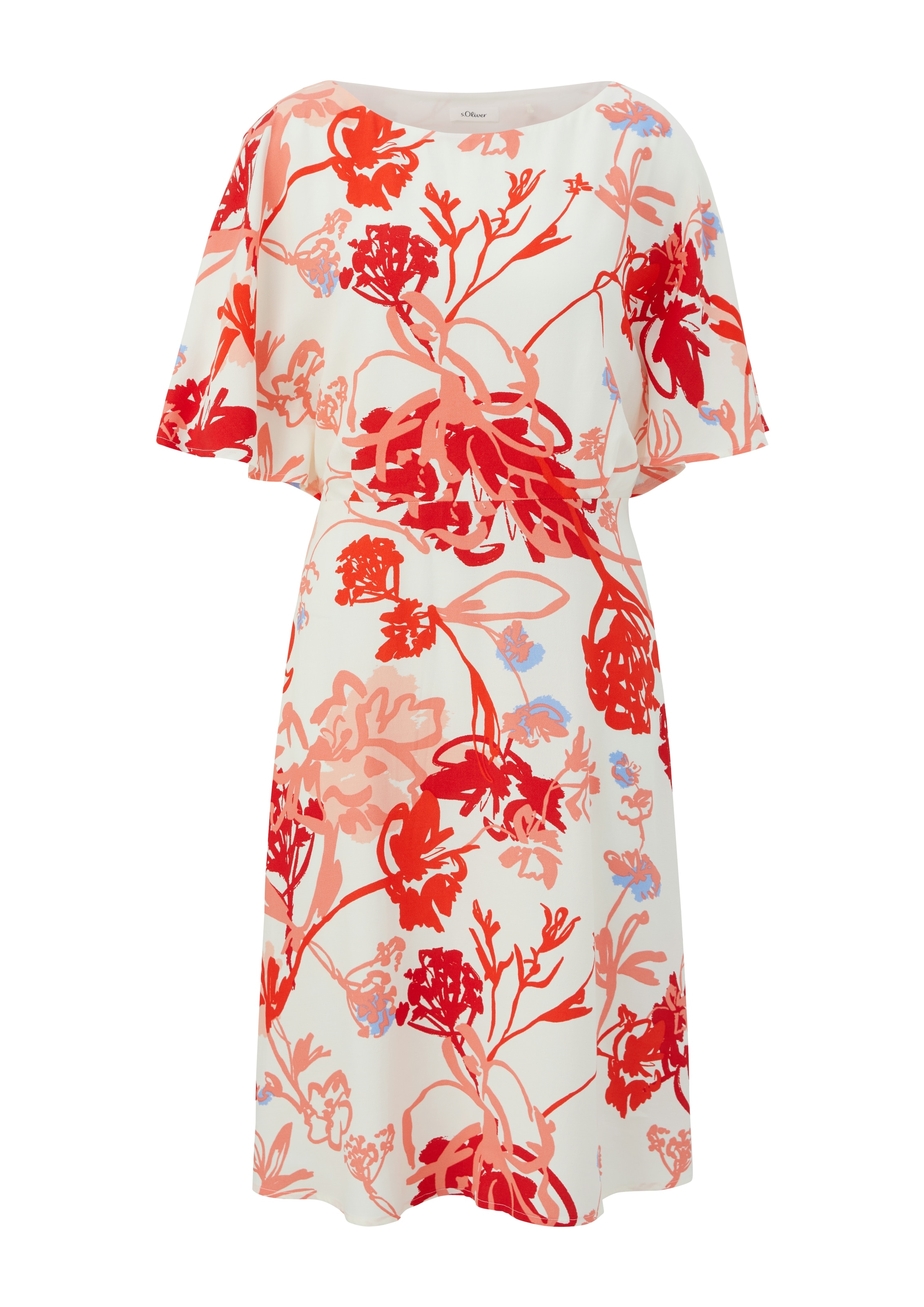 s.Oliver BLACK LABEL Midikleid, mit All-Over Print