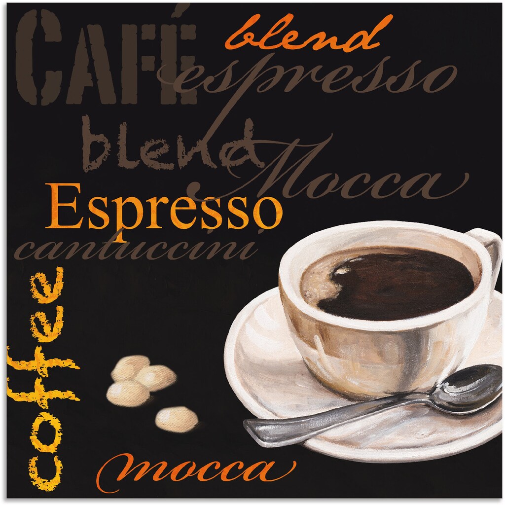 Artland Wandbild »Espresso - Kaffee«, Kaffee Bilder, (1 St.)