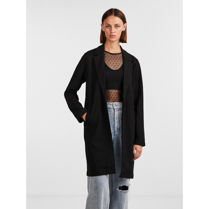 PIECES Longblazer »PCNULA LS BLAZER NOOS« Black S S Offener Longline-Blazer von PIECES