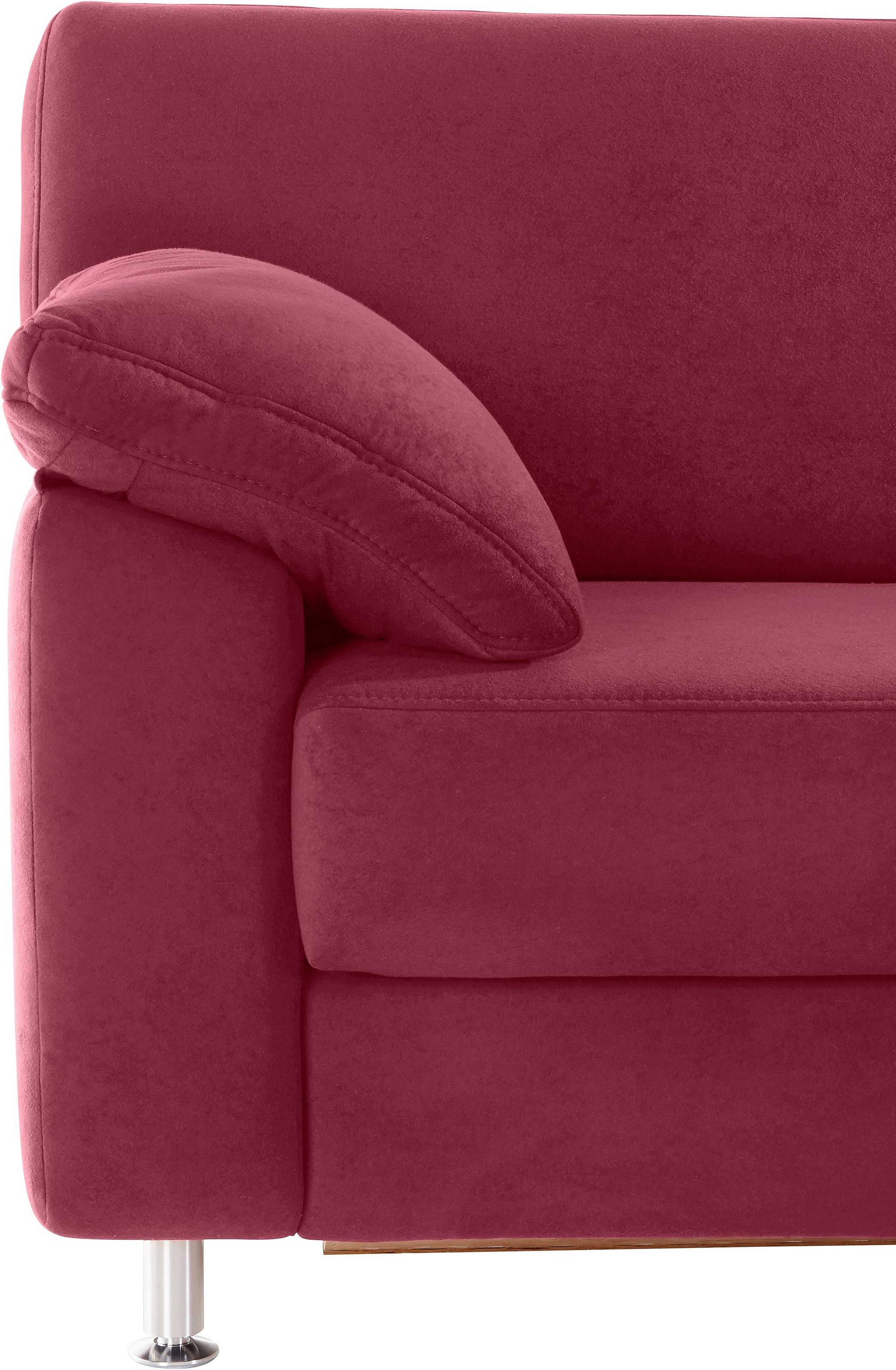 sit&more Ecksofa »Belfort L-Form«, wahlweise mit Vorziehsitz und Bettkasten
