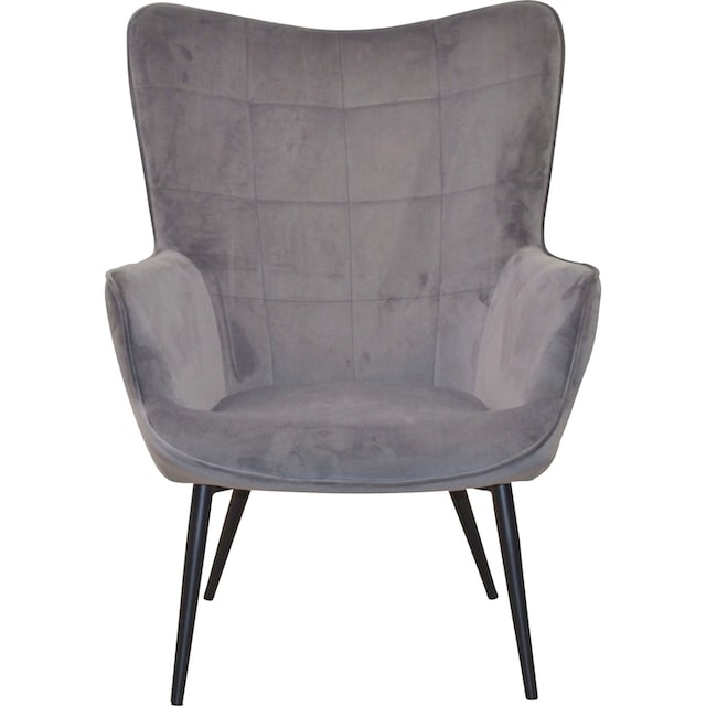 HOFMANN LIVING AND MORE Sessel »Jaro«, Polstersessel mit Beinen aus  Stahlrohr, schwarz lackiert auf Raten kaufen