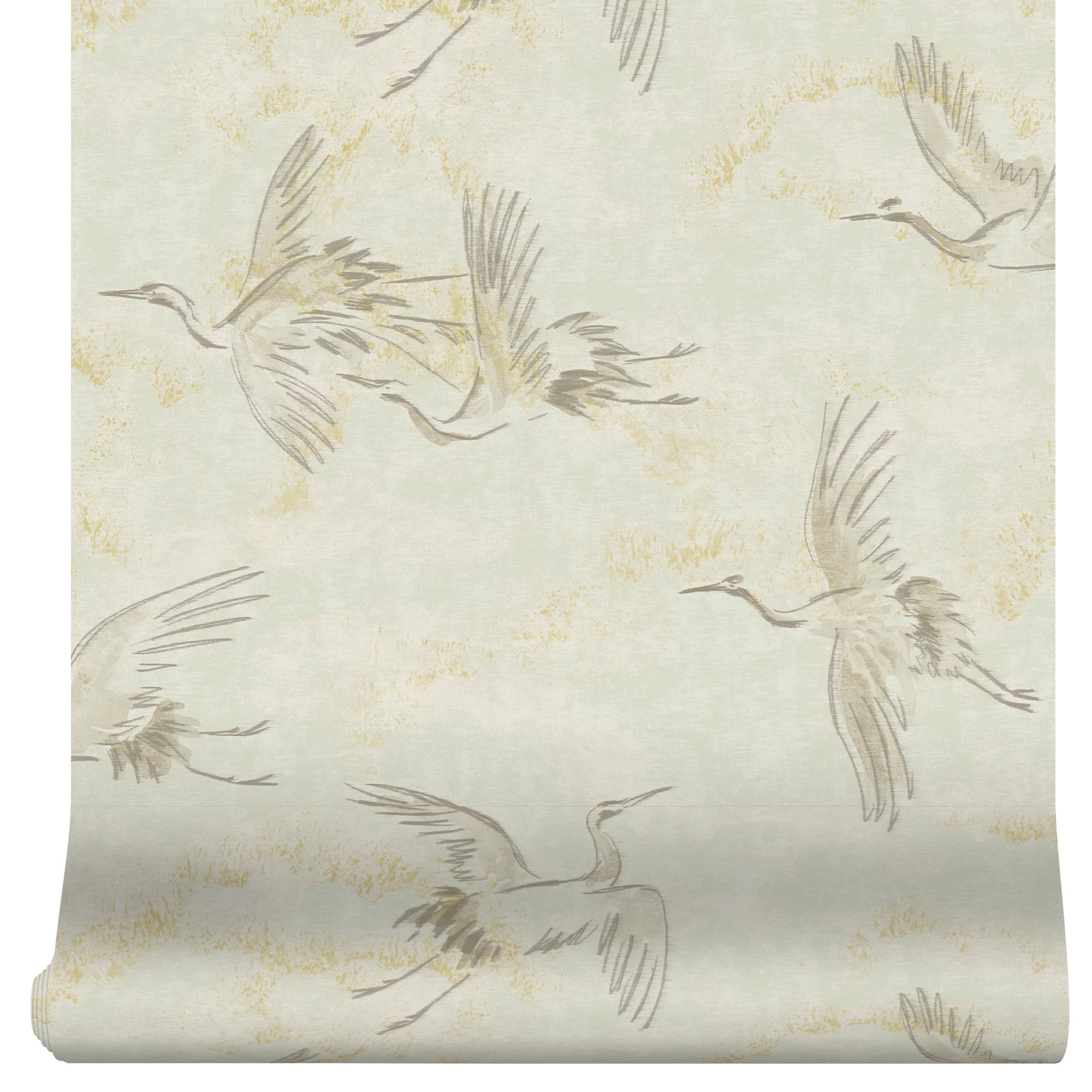 Leonique Vliestapete »Gael Crane Birds«, animal print, Design Tapeten