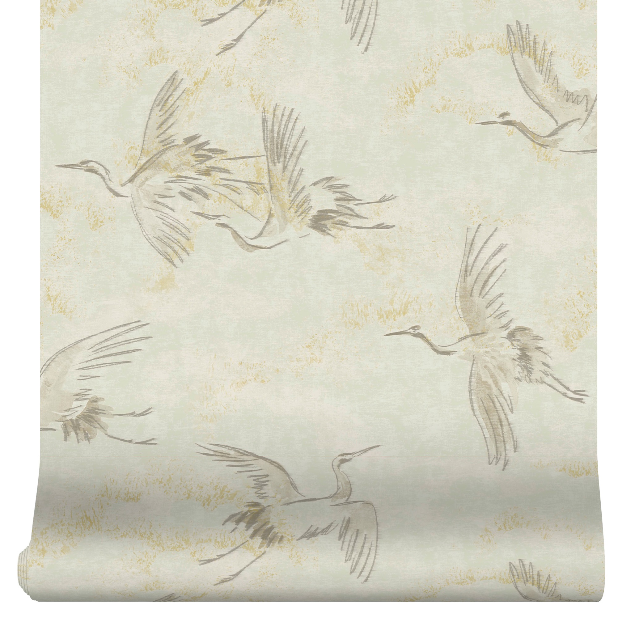 Leonique Vliestapete »Gael Crane Birds«, animal print, Design Tapeten günstig online kaufen