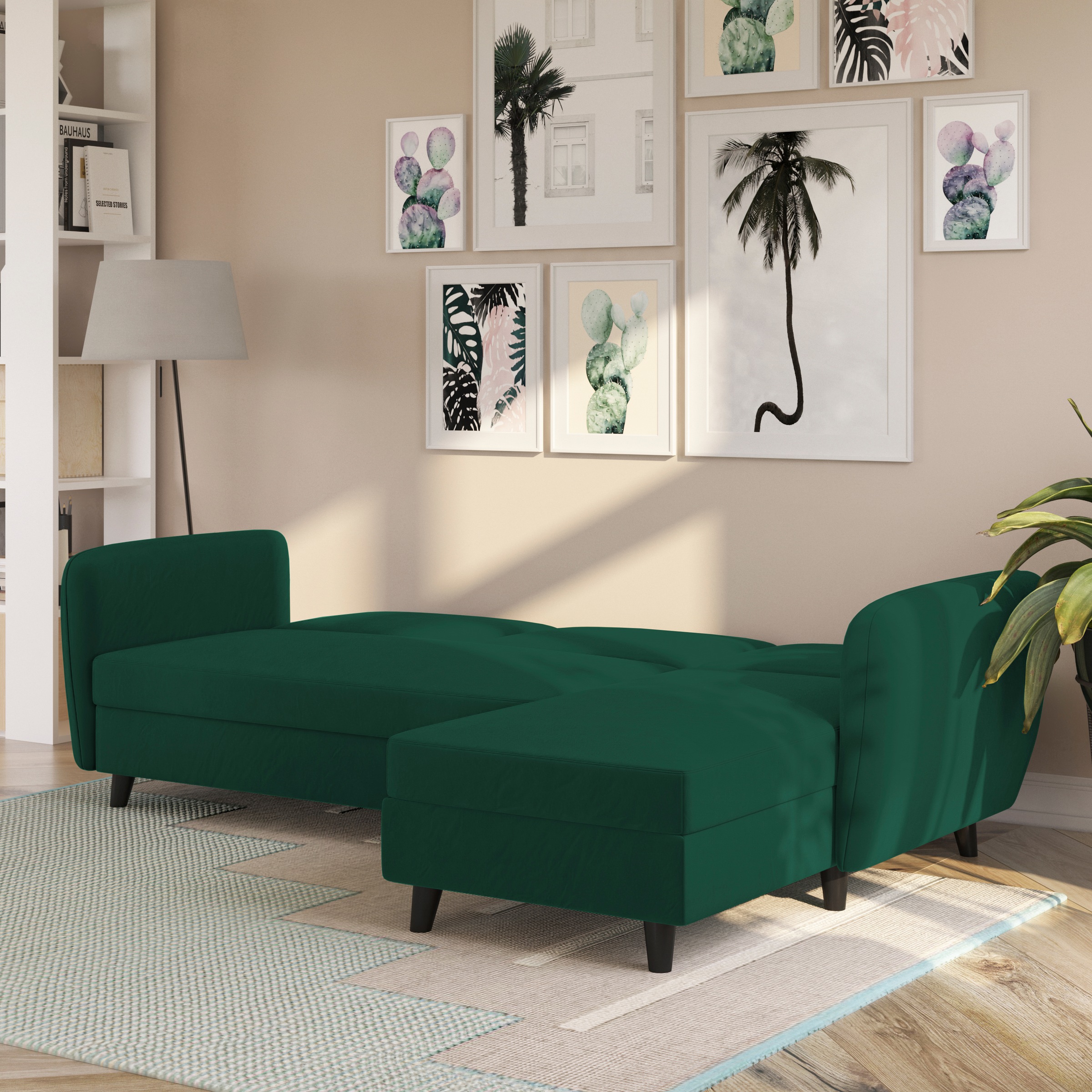 Dorel Home Ecksofa »Perry, L-Form,«, Rückenlehne, verschiedene Farbvarianten, Sitzhöhe 43 cm, Breite 219 cm