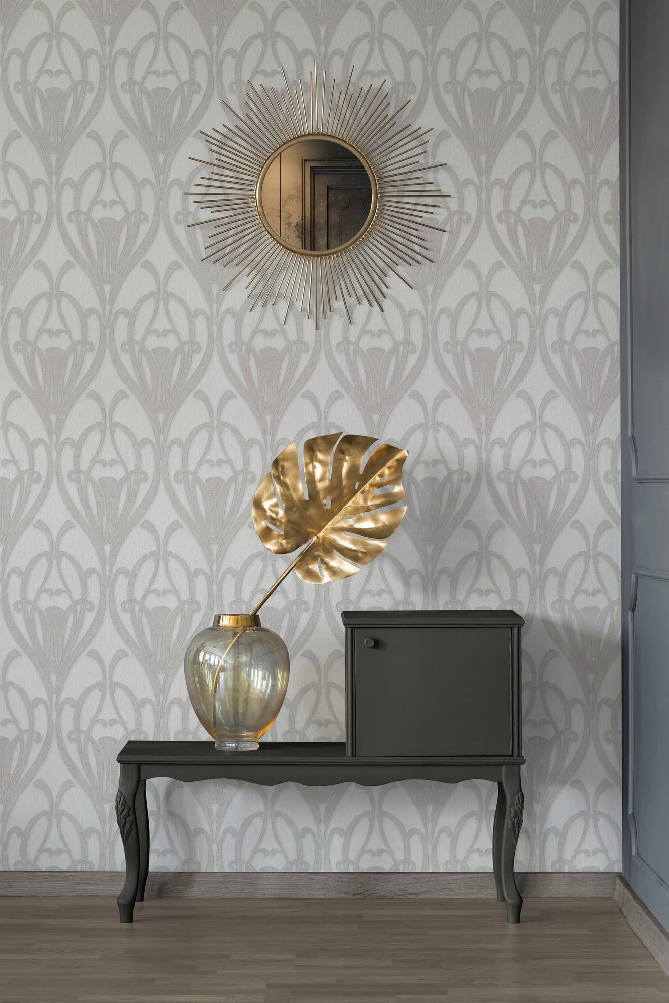 living walls Vliestapete »Mata Hari«, Barock-ornamental-gemustert, Ornament Tapete Barock Tapeten Wohnzimmer Schlafzimmer Küche Flur Büro