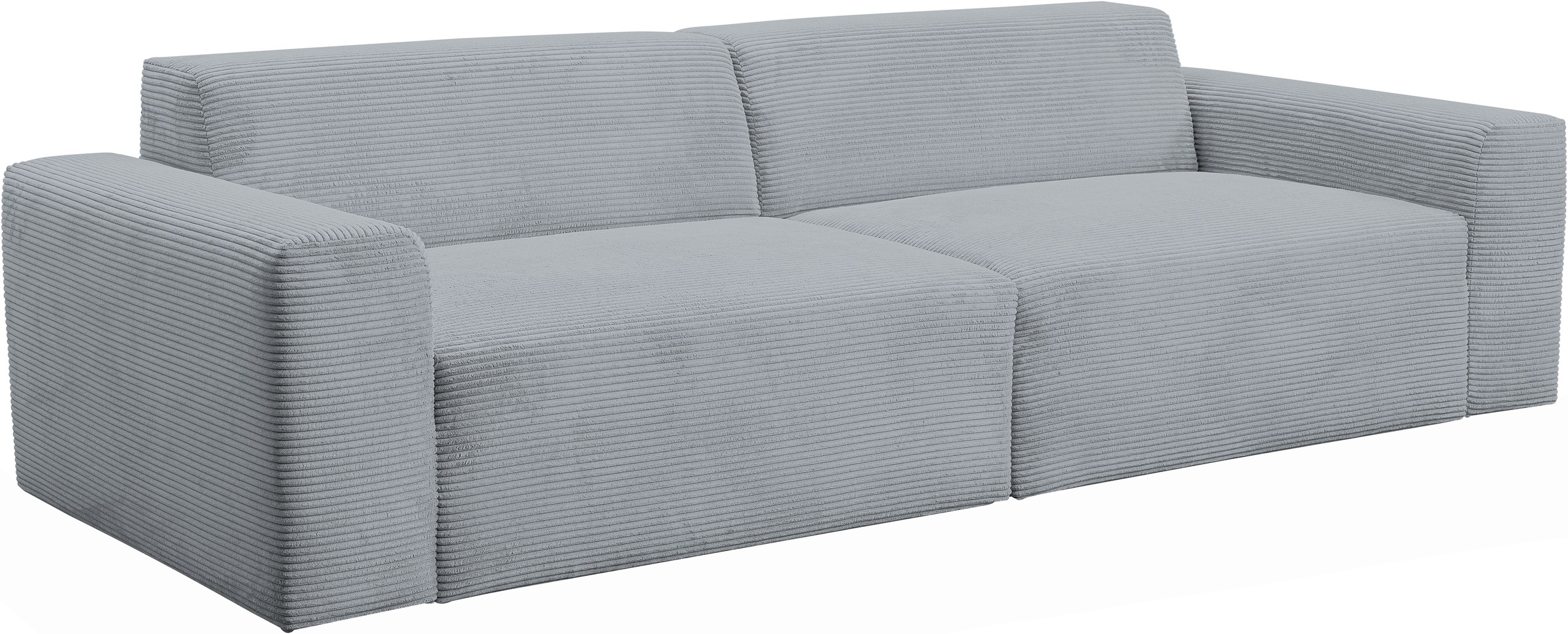 WERK2 Sofa »Zeus 3-Sitzer, Big-Sofa, Breite 256cm, Tiefe 105cm, modern und bequem«, Curvy Trend 3-Sitzer mit urbaner Optik