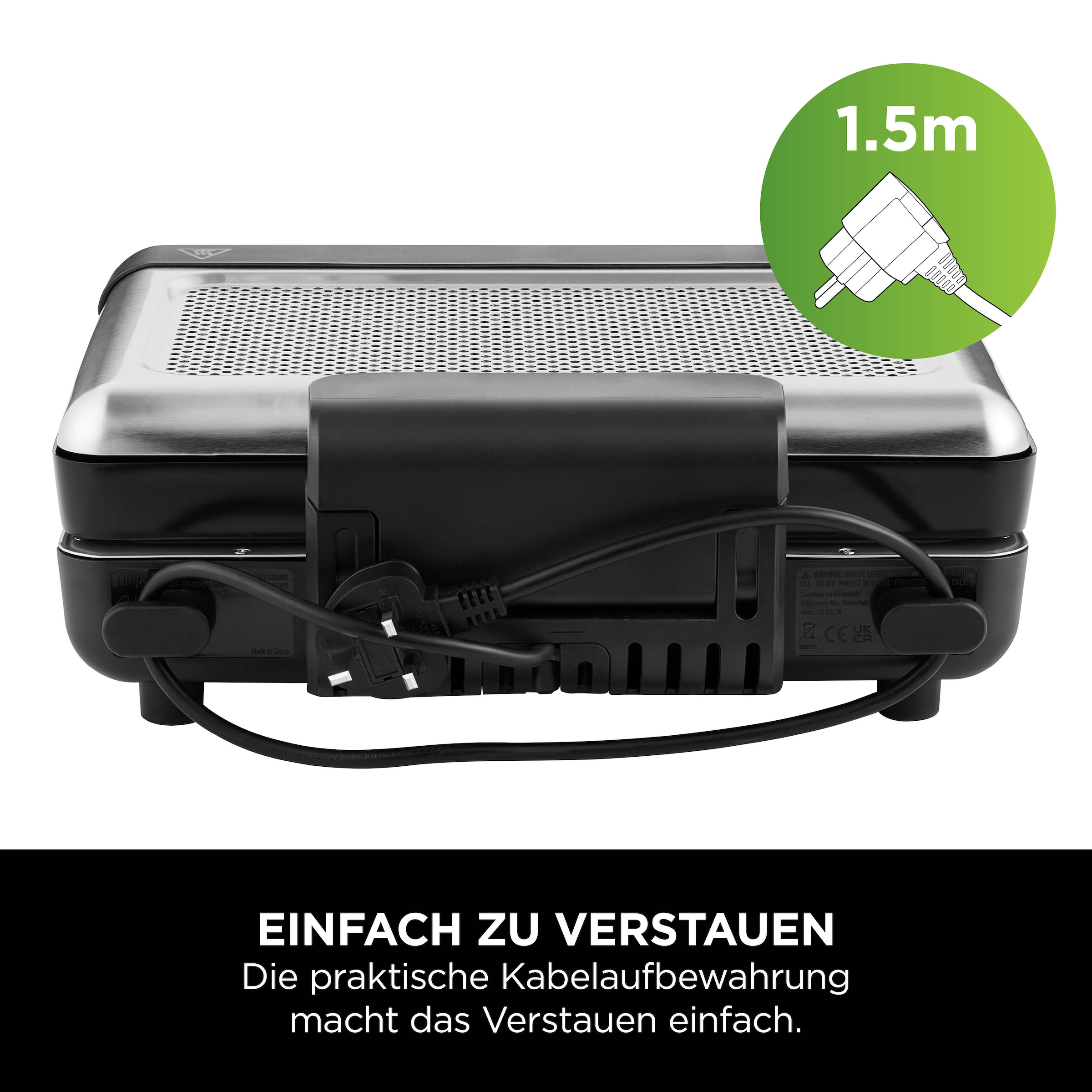 NINJA Elektrogrill »Sizzle Grillplatte und Plancha GR101EU«, 1450 W, Teppanyakigrill