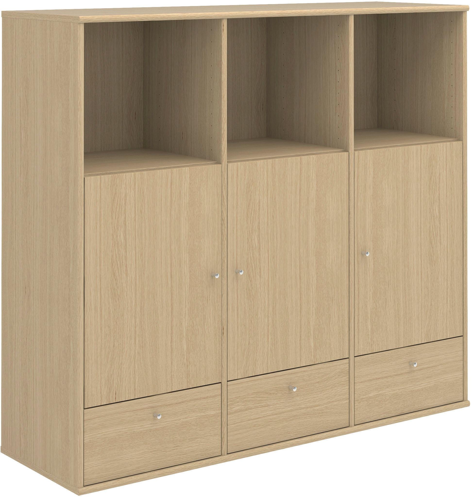 Hammel Furniture Highboard »Mistral Hochkommode, Hochschrank«, mit Türen und Schubladen, Breite: 133cm, anpassungsbar Designmöbel