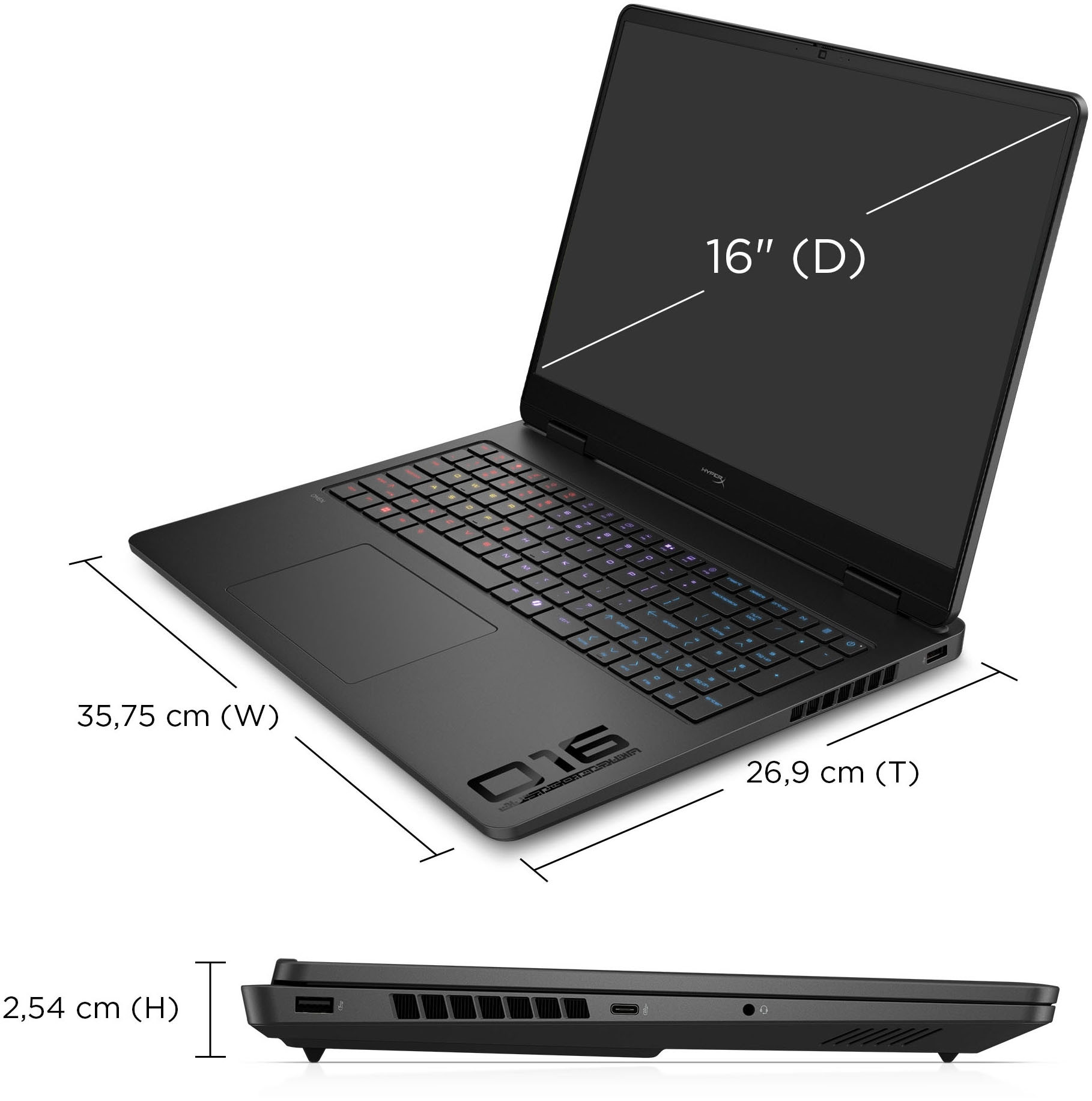 HP Gaming-Notebook »HyperX OMEN 16-ap1293ng« 40,64 cm / 16 ″ AMD Ryzen 9 GeForce RTX 5070 1.000 GB SSD
