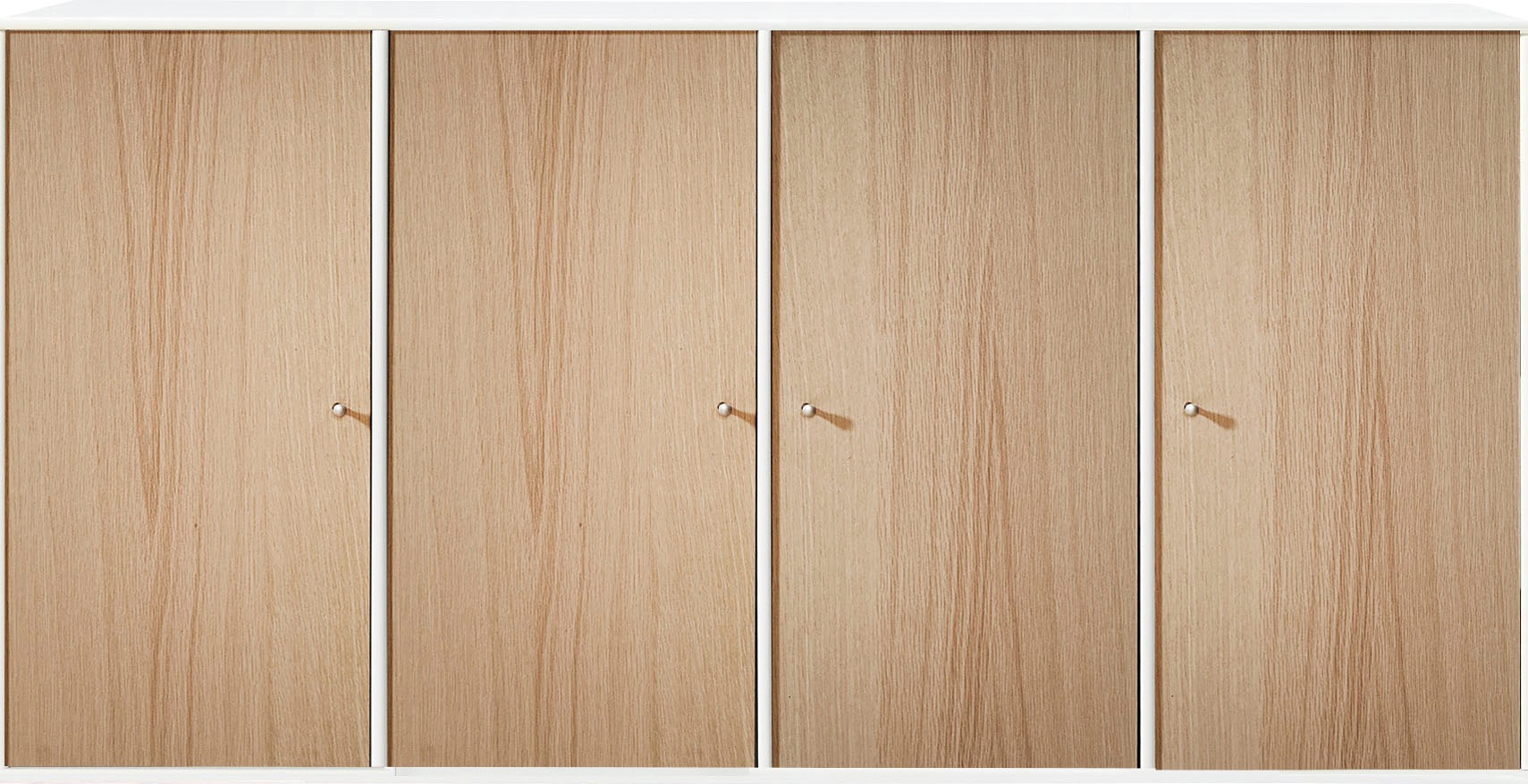Hammel Furniture Sideboard »Mistral Kubus«, mit vier Türen, Wandmontage/stehend, Breite: 136 cm