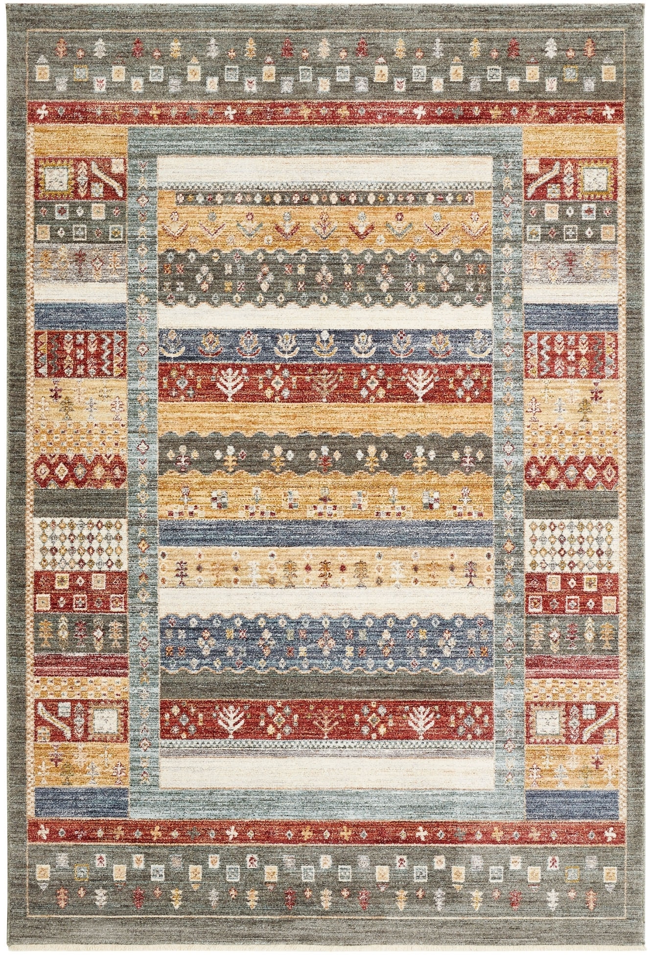 LUXOR living Teppich »Rocco« rechteckig 11 mm Höhe Vintage-Look, verschiedene Designs, mit Fransen, Wohnzimmer