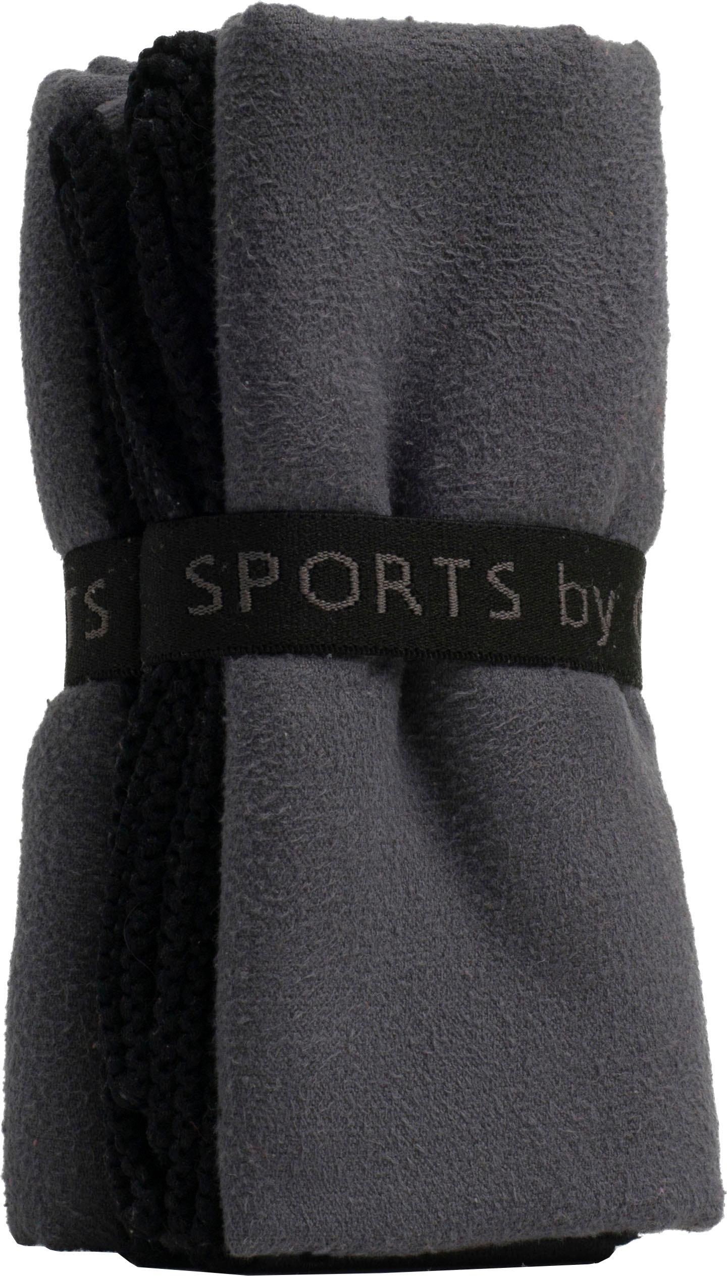 Gözze Sporthandtuch »Sports by Gözze«, (2 St., 2er Set Sporthandtücher 50 x 100 cm), im Set, schnell trocknend, Mikrofaser, für Sport, Reisen & Camping