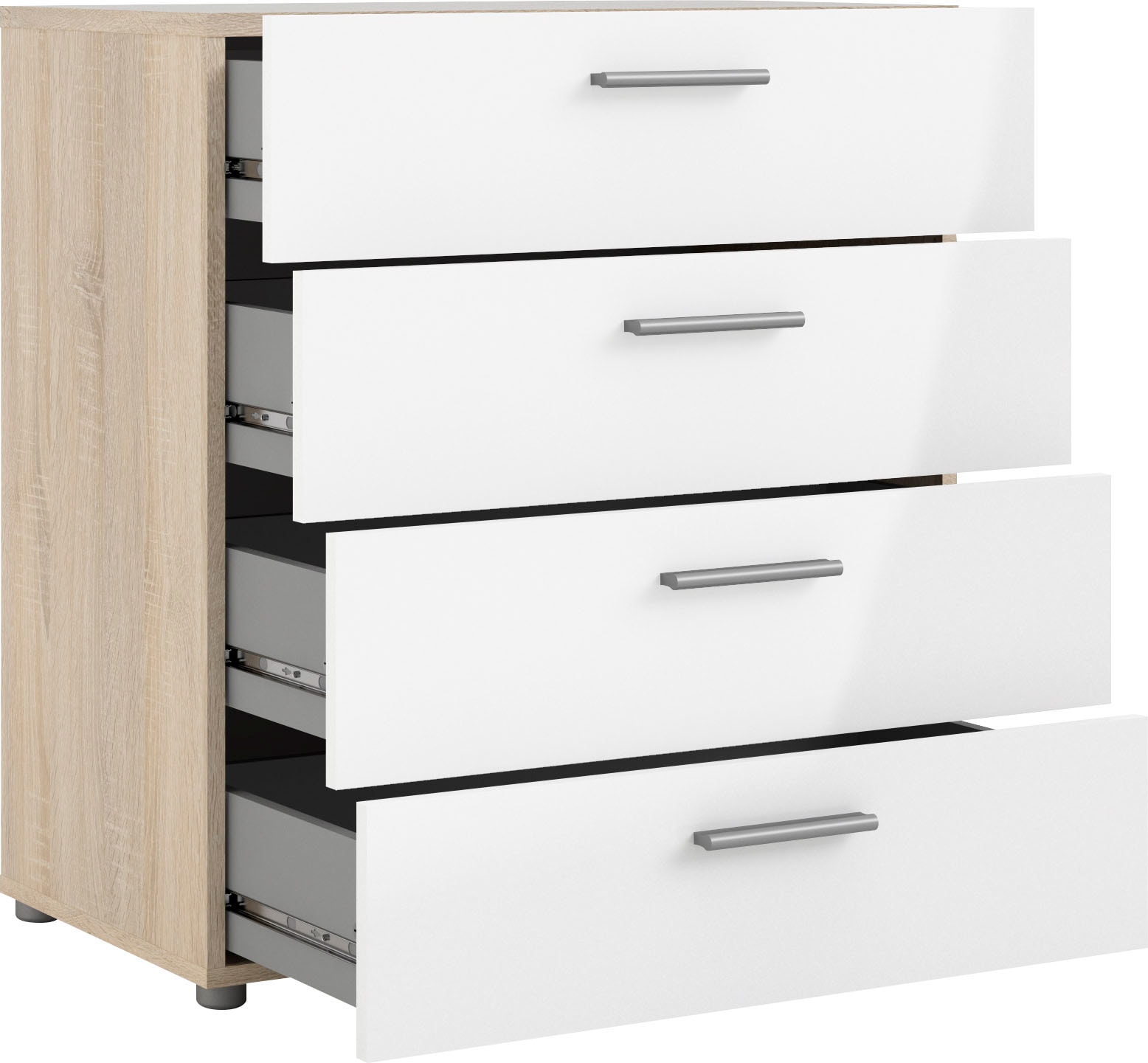 INOSIGN Kommode »Pepe, Aufbewahrung, Schubladenschrank, Stauraum«, Sideboard mit 4 Schubläden, Breite 80 cm, Höhe 68 cm