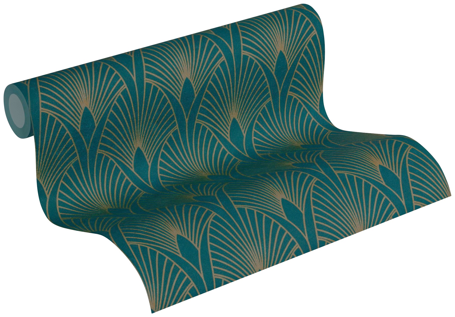living walls Vliestapete »New Walls 50's Glam Art Deco Optik«, Barock-ornamental-gemustert, Tapete Art Deco Tapeten Wohnzimmer Schlafzimmer Küche Flur Design Büro