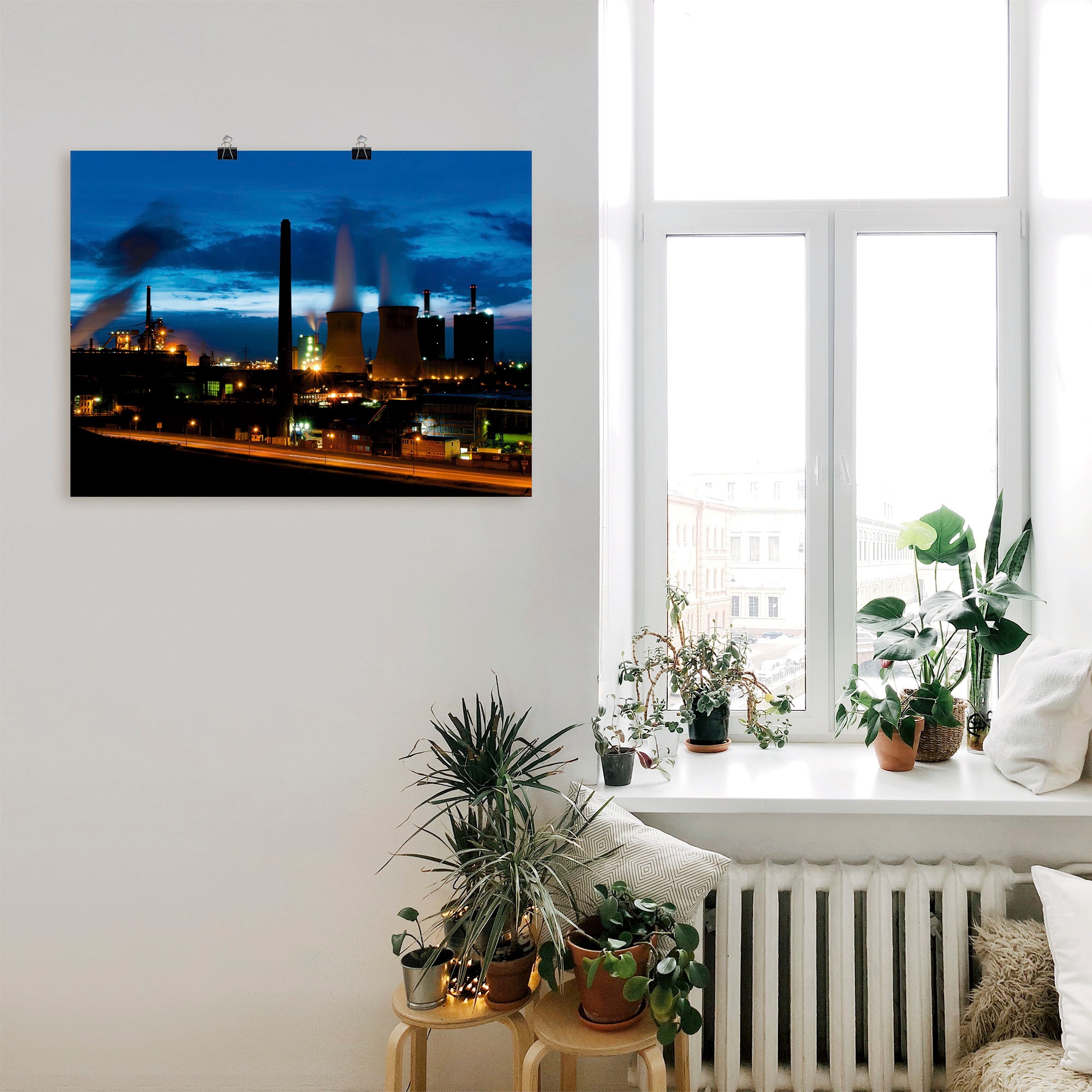 Artland Wandbild »Duisburg- Dehoga blaue Stunde«, Deutschland, (1 St.), als günstig online kaufen