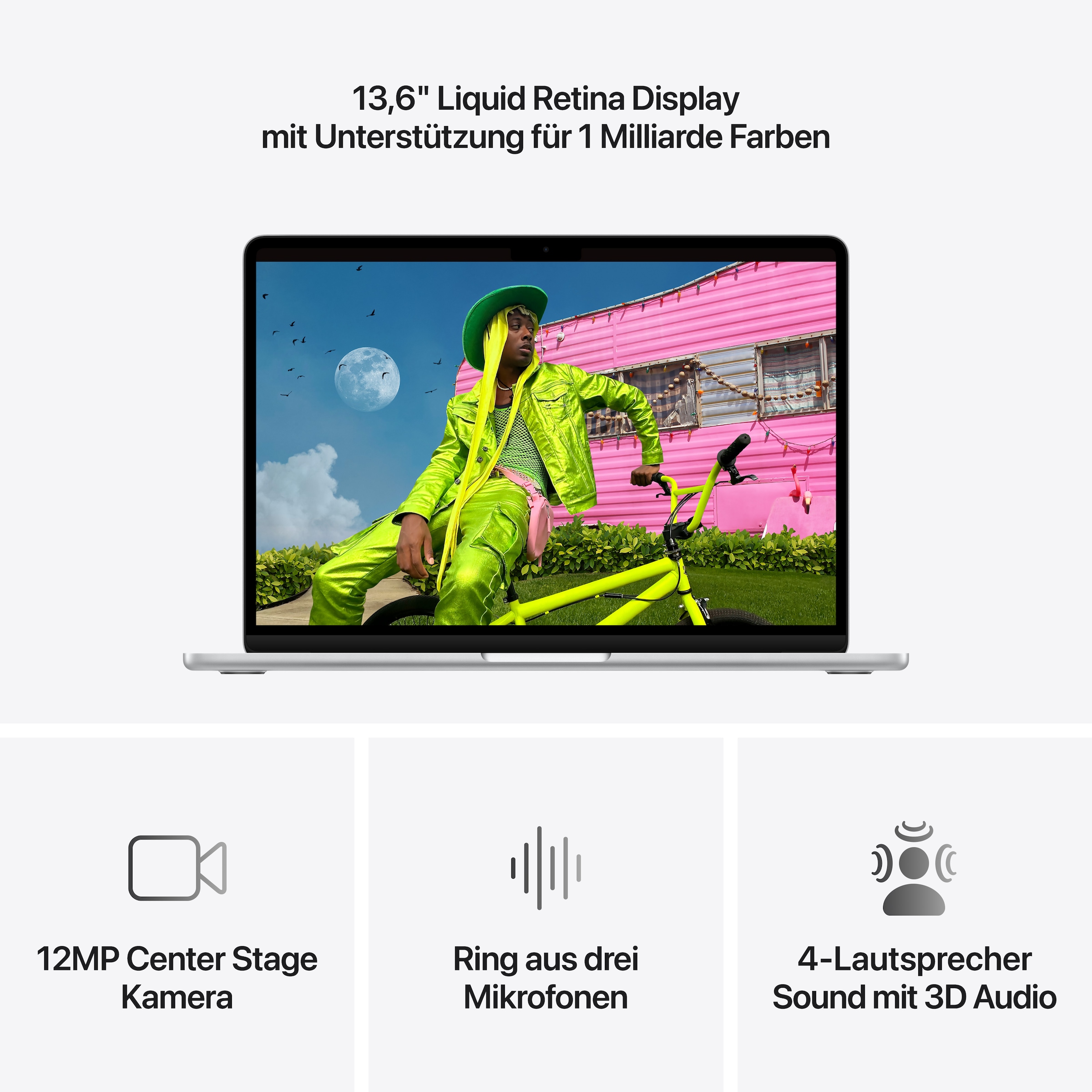 Apple Notebook »MacBook Air 13" CTO« 34,46 cm / 13,6 ″ Apple M5 10-Core GPU 2.000 GB SSD