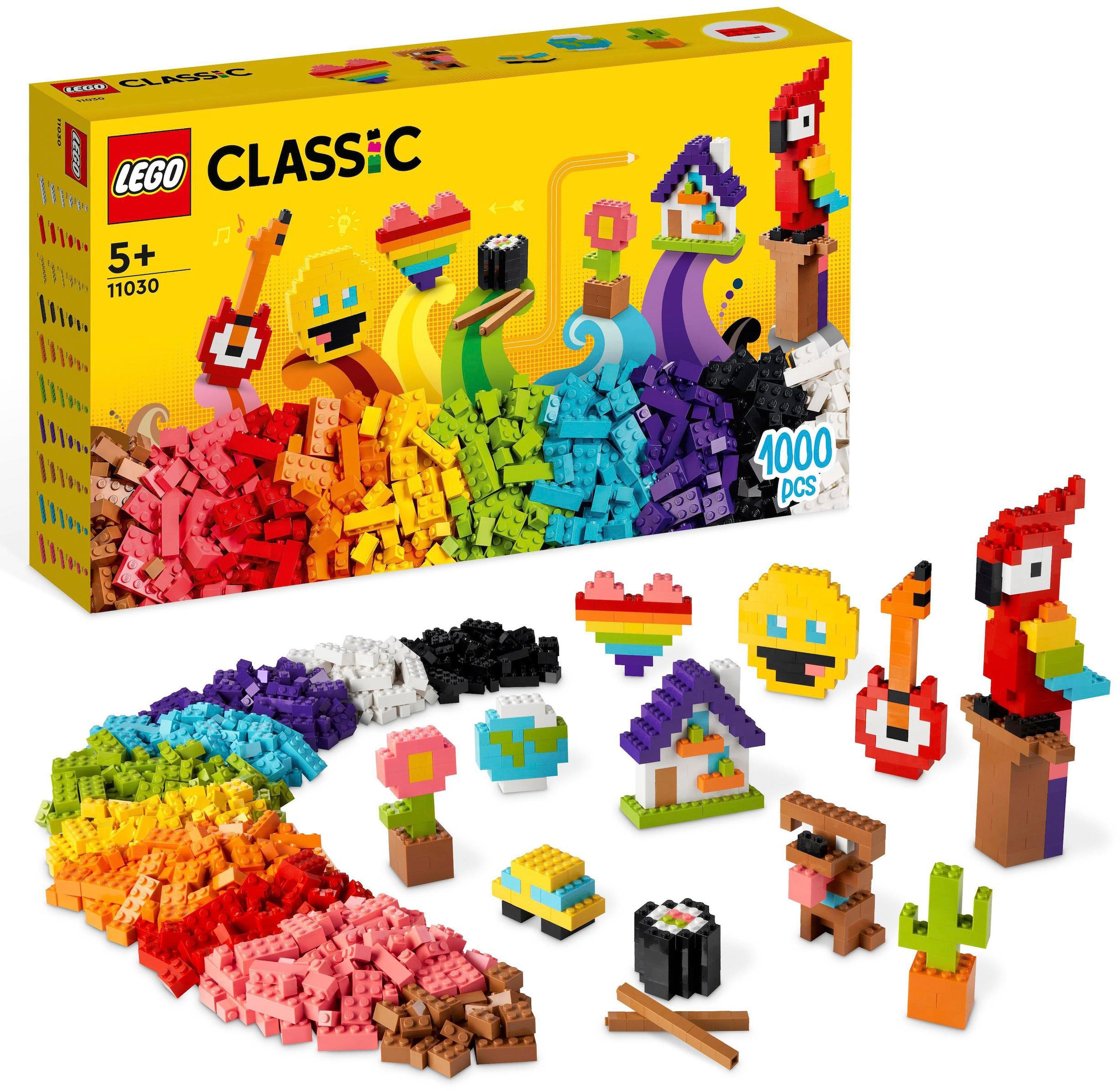 Konstruktionsspielsteine »Großes Kreativ-Bauset (11030), LEGO® Classic«, (1000 St.)