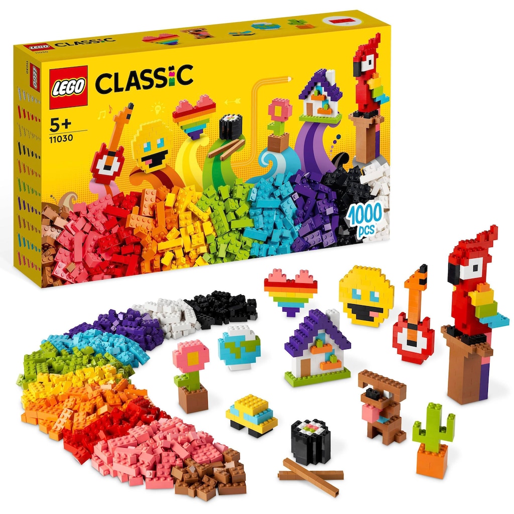 LEGO® Konstruktionsspielsteine »Großes Kreativ-Bauset (11030), LEGO® Classic«, (1000 St.)