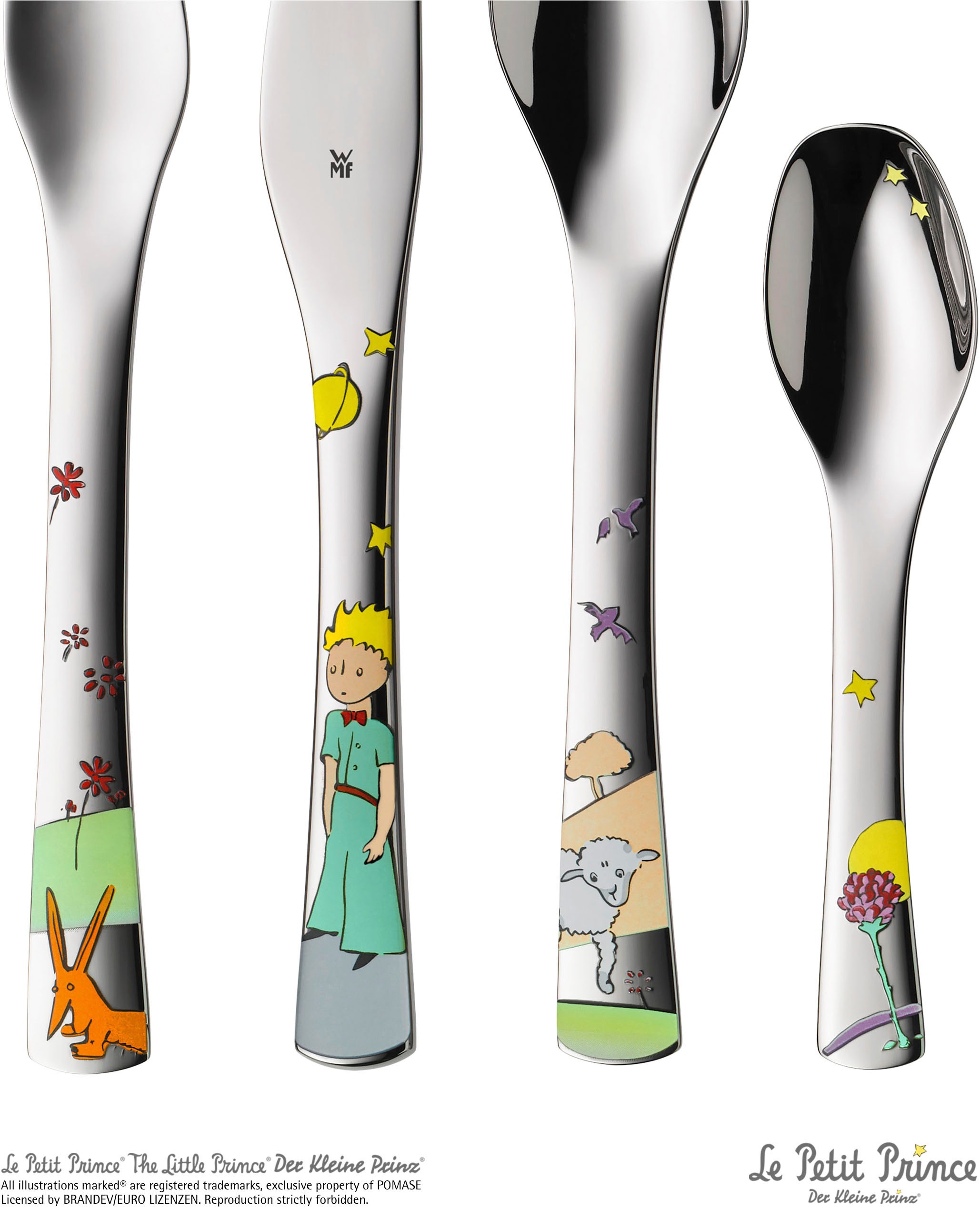 WMF Kinderbesteck »Der kleine Prinz«, (Set, 4 tlg.), ab 6 Jahren, hygienisc günstig online kaufen