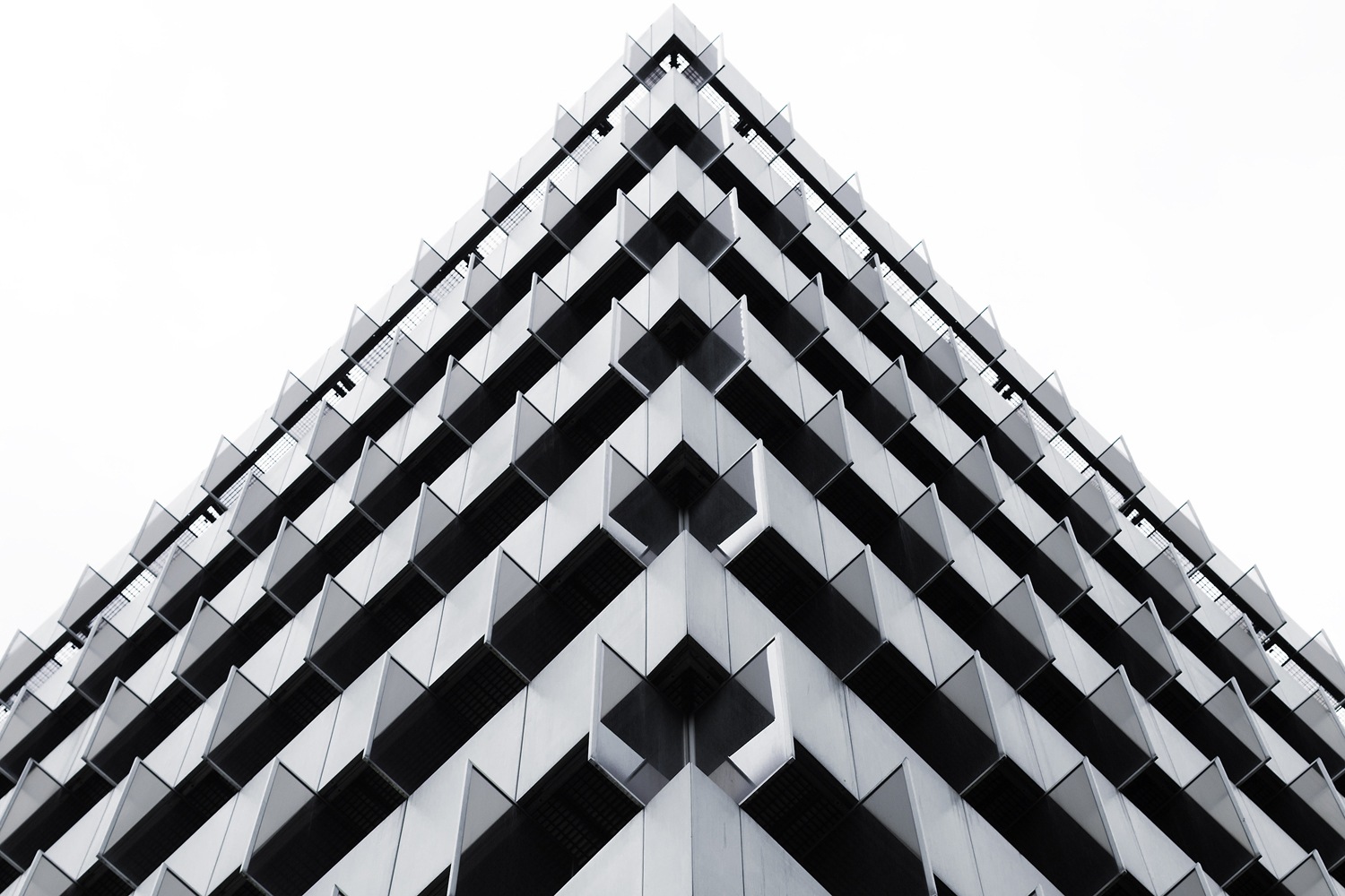 queence XXL-Wandbild »Akustikbild Geometrisch Gebäude« Architektonische Ele günstig online kaufen