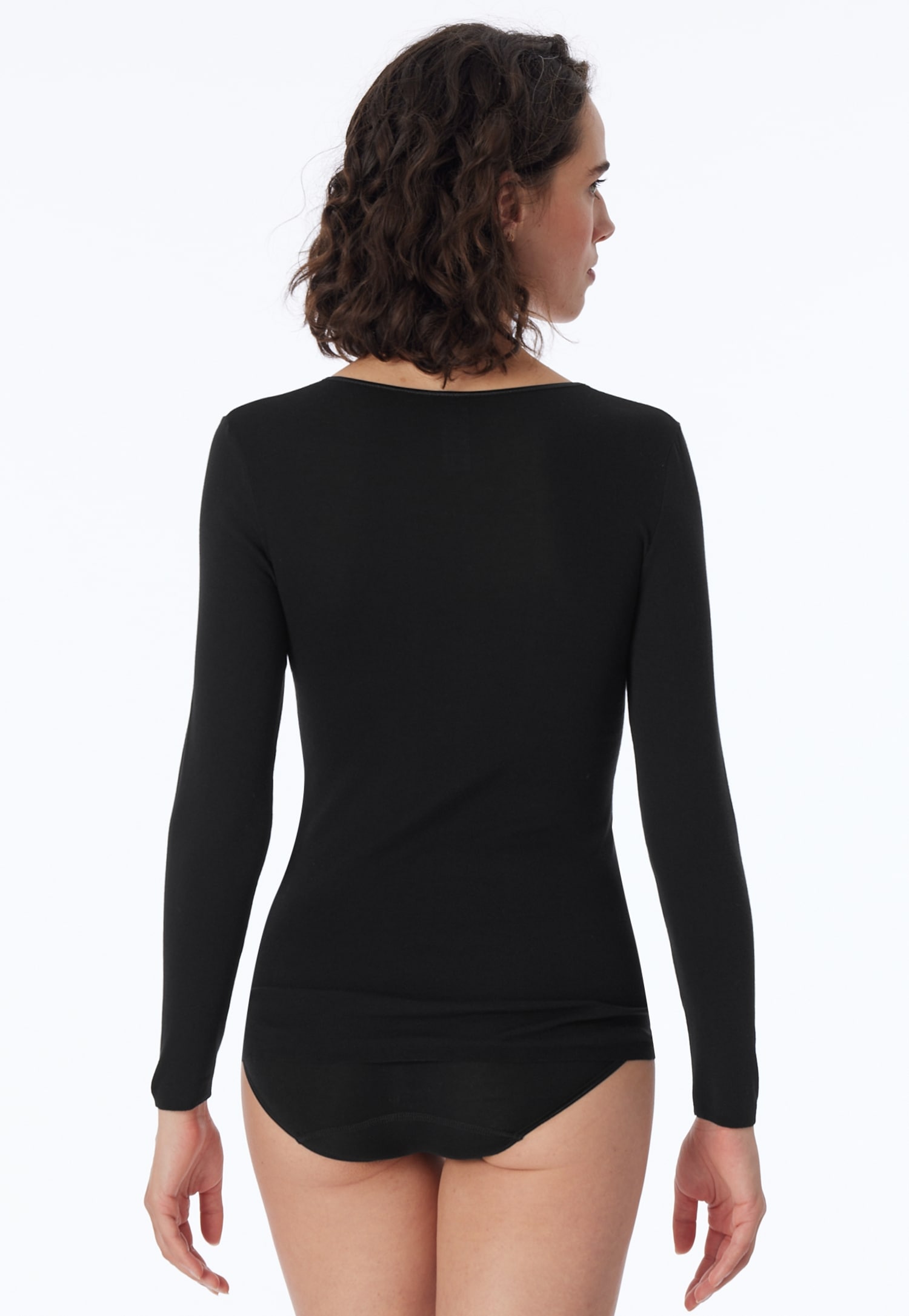 Schiesser T-Shirt »"Luxury"«, runder, dezent schimmernder Halsausschnitt