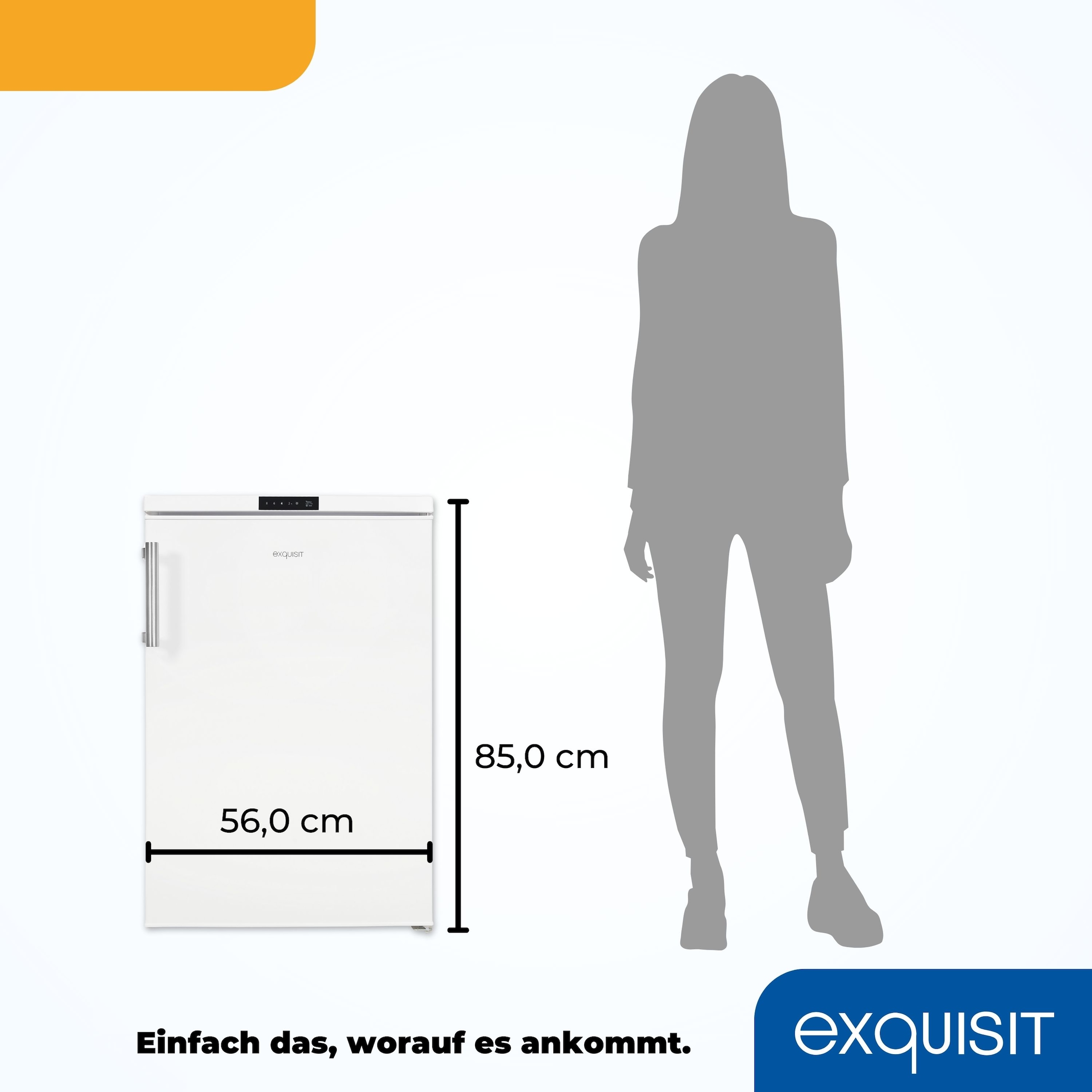 exquisit Kühlschrank »KS16-4-HE-010D weiss«